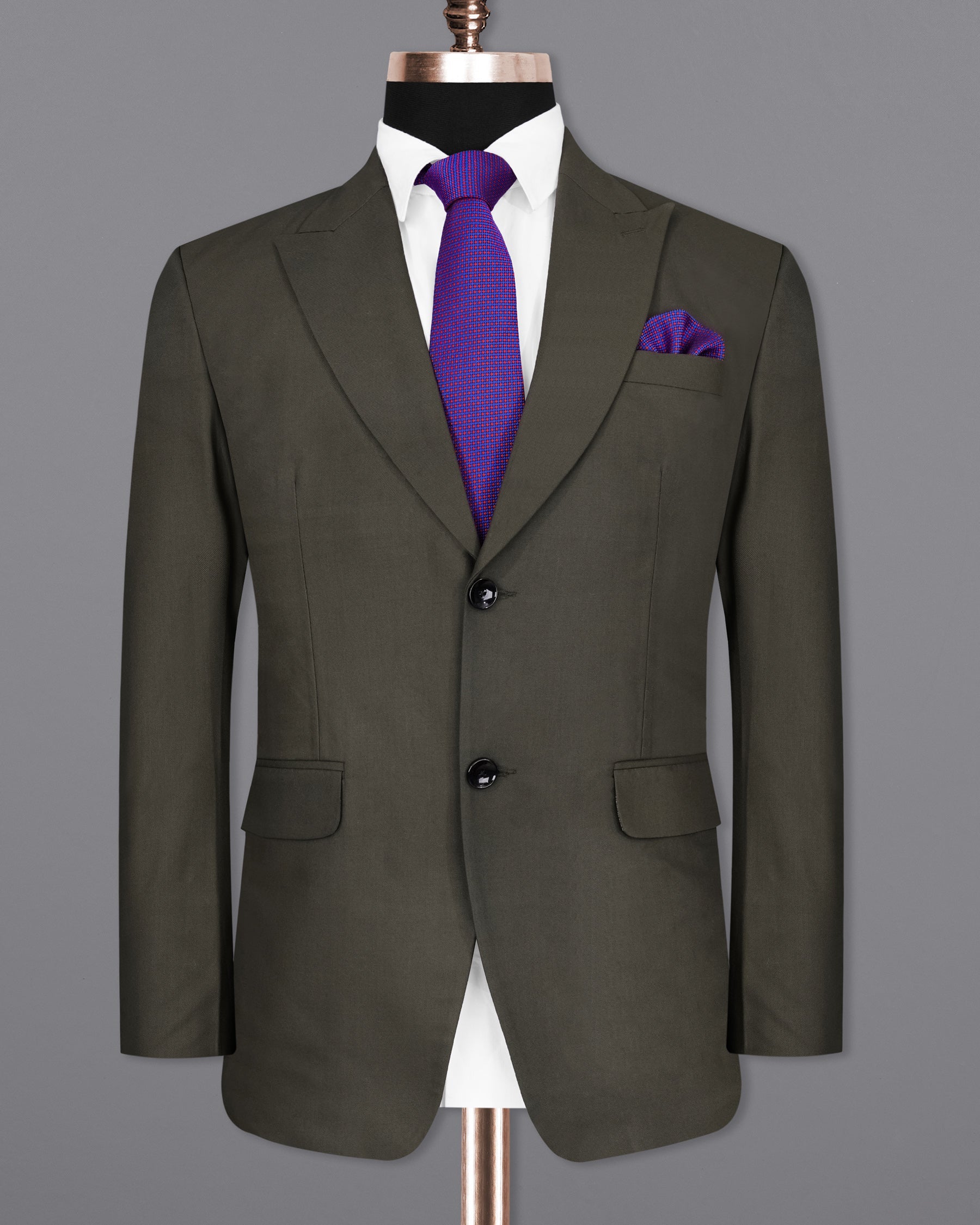 Armadillo Steel Gray Single Breasted Blazer BL2089-SBP-36, BL2089-SBP-38, BL2089-SBP-40, BL2089-SBP-42, BL2089-SBP-44, BL2089-SBP-46, BL2089-SBP-48, BL2089-SBP-50, BL2089-SBP-52, BL2089-SBP-54, BL2089-SBP-56, BL2089-SBP-58, BL2089-SBP-60