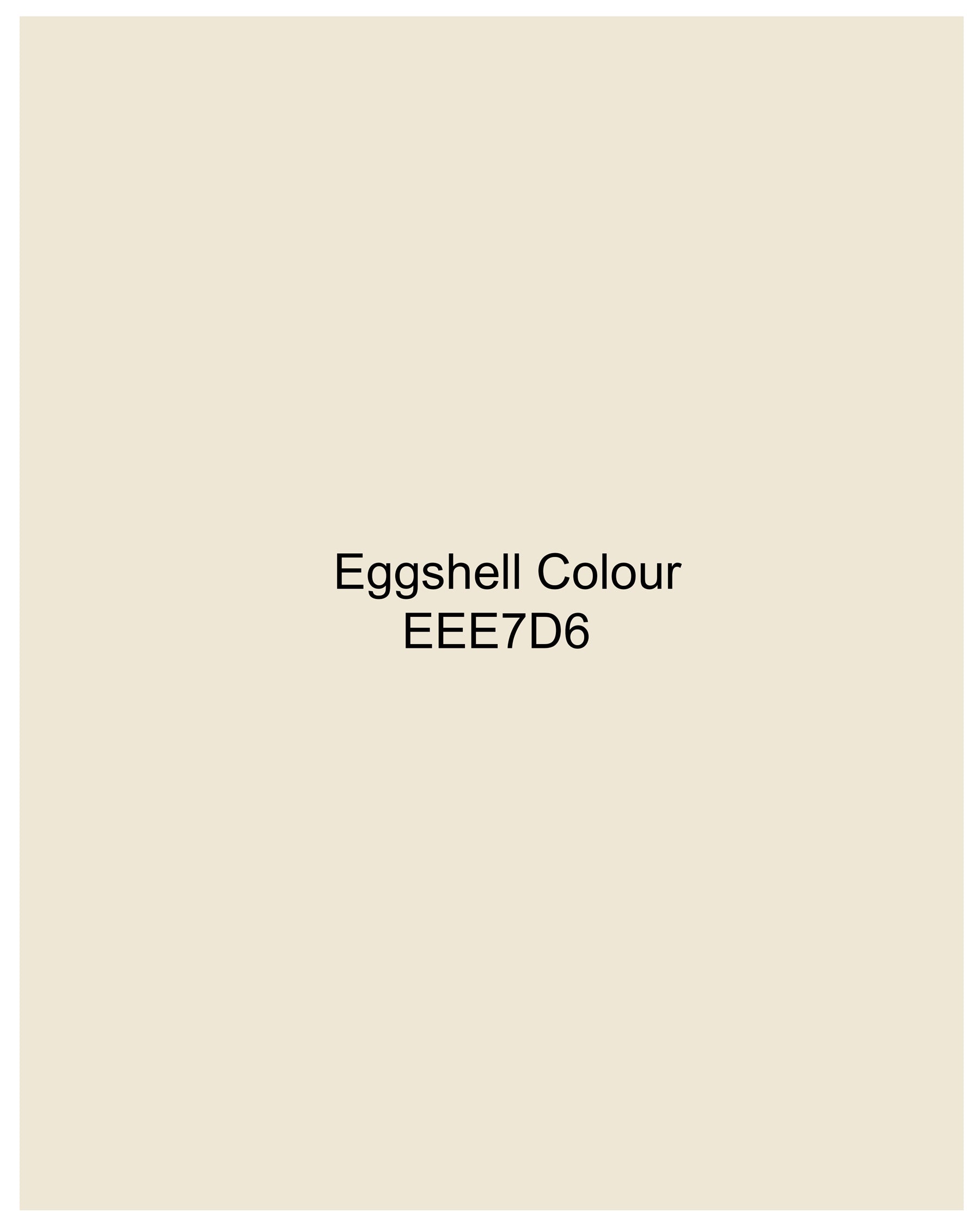 Eggshell Cream Single Breasted Premium Velvet Designer Blazer