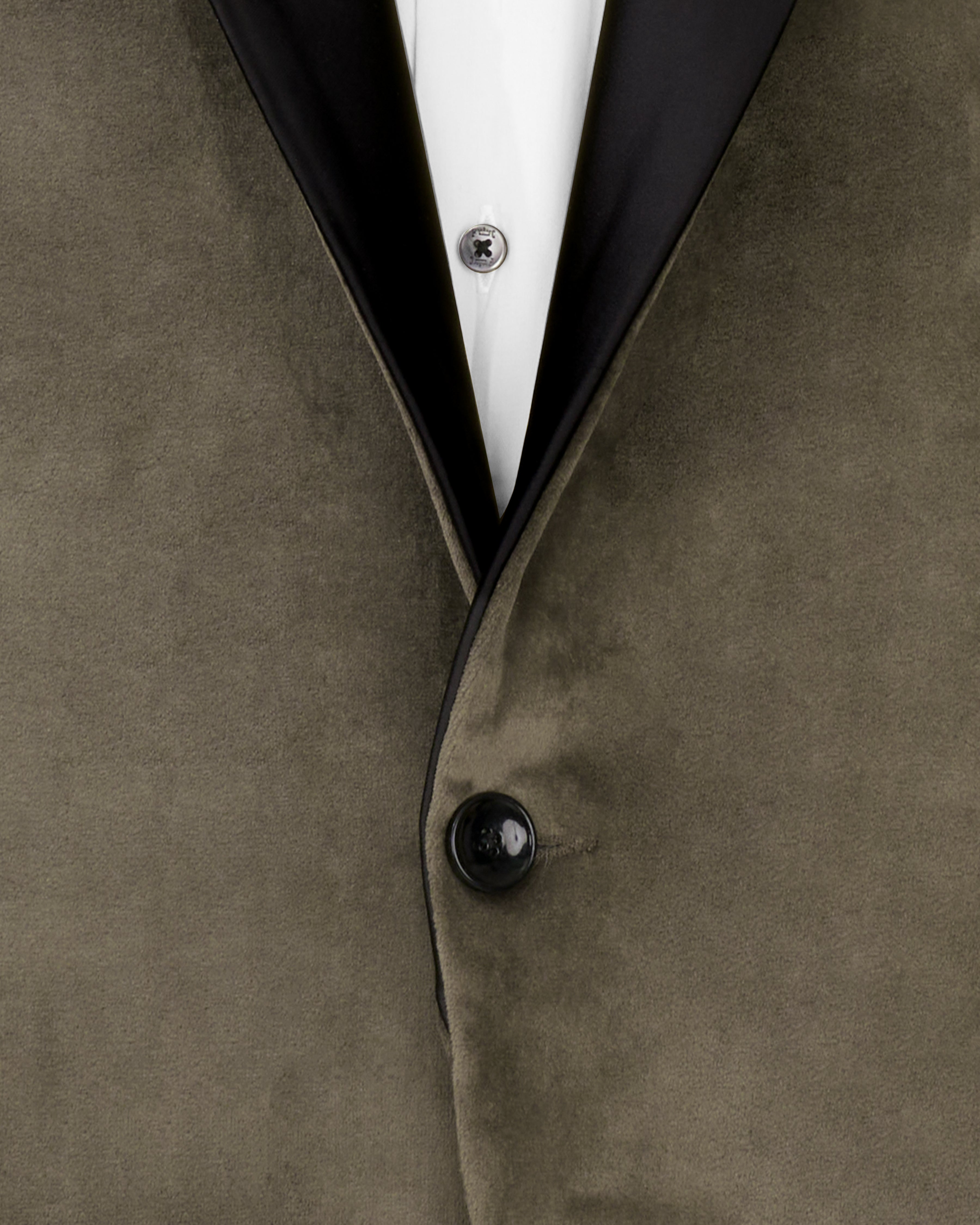 Wenge Brown Velvet Tuxedo Designer Blazer