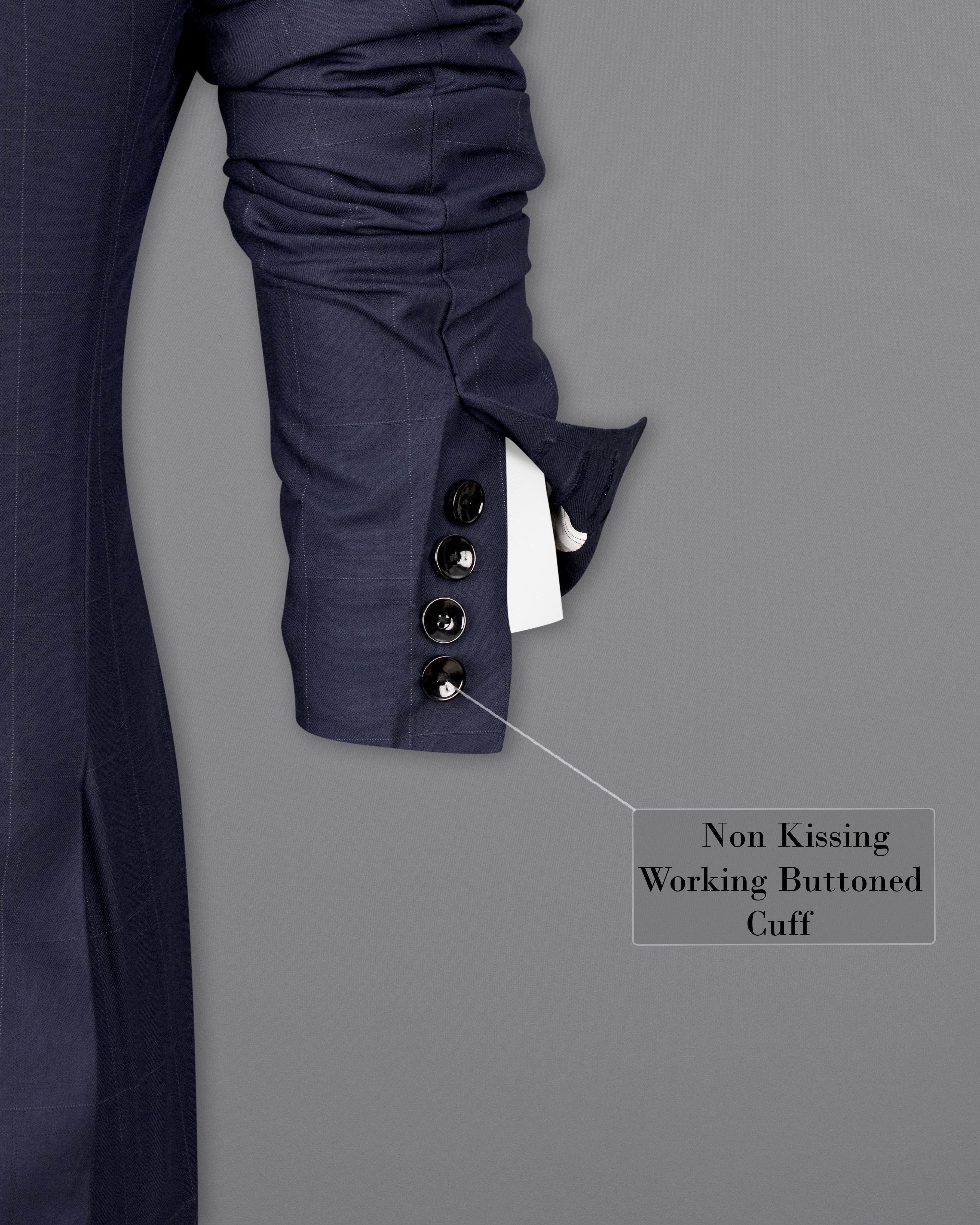 Ebony Clay Navy Blue Subtle Windowpane Single Breasted Blazer BL2346-SB-36, BL2346-SB-38, BL2346-SB-40, BL2346-SB-42, BL2346-SB-44, BL2346-SB-46, BL2346-SB-48, BL2346-SB-50, BL2346-SB-52, BL2346-SB-54, BL2346-SB-56, BL2346-SB-58, BL2346-SB-60