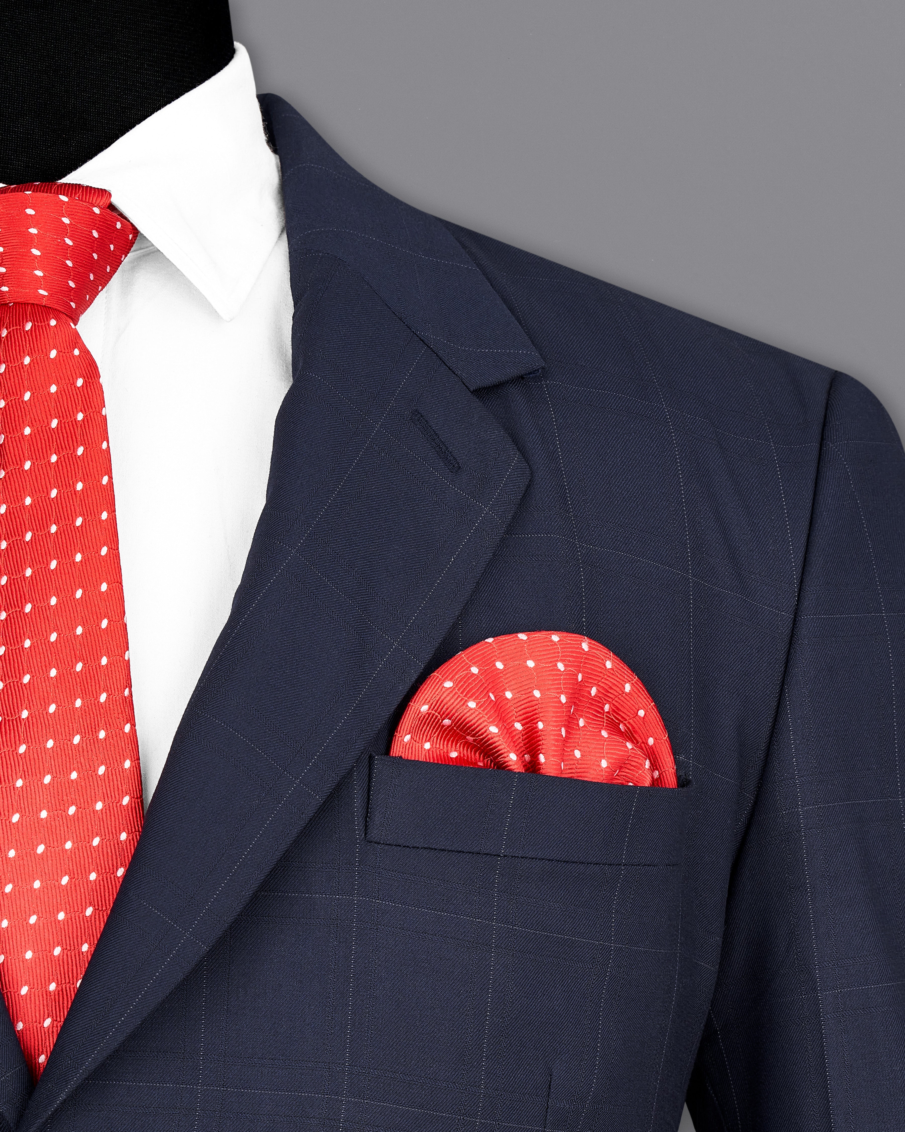 Ebony Clay Navy Blue Subtle Windowpane Single Breasted Blazer BL2346-SB-36, BL2346-SB-38, BL2346-SB-40, BL2346-SB-42, BL2346-SB-44, BL2346-SB-46, BL2346-SB-48, BL2346-SB-50, BL2346-SB-52, BL2346-SB-54, BL2346-SB-56, BL2346-SB-58, BL2346-SB-60