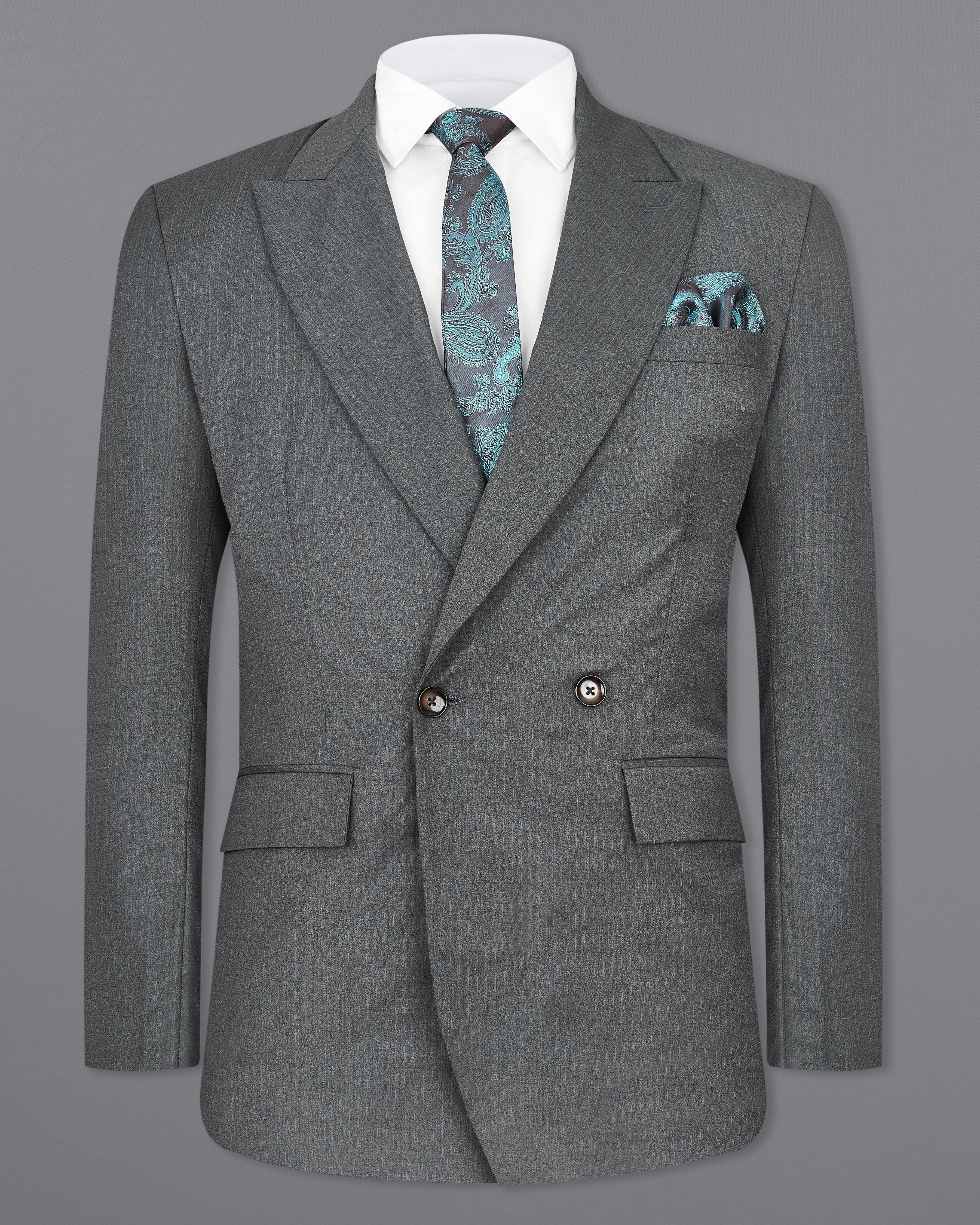 Vampire Gray Double Breasted Designer Blazer BL2357-DB-2B-36, BL2357-DB-2B-38, BL2357-DB-2B-40, BL2357-DB-2B-42, BL2357-DB-2B-44, BL2357-DB-2B-46, BL2357-DB-2B-48, BL2357-DB-2B-50, BL2357-DB-2B-52, BL2357-DB-2B-54, BL2357-DB-2B-56, BL2357-DB-2B-58, BL2357-DB-2B-60