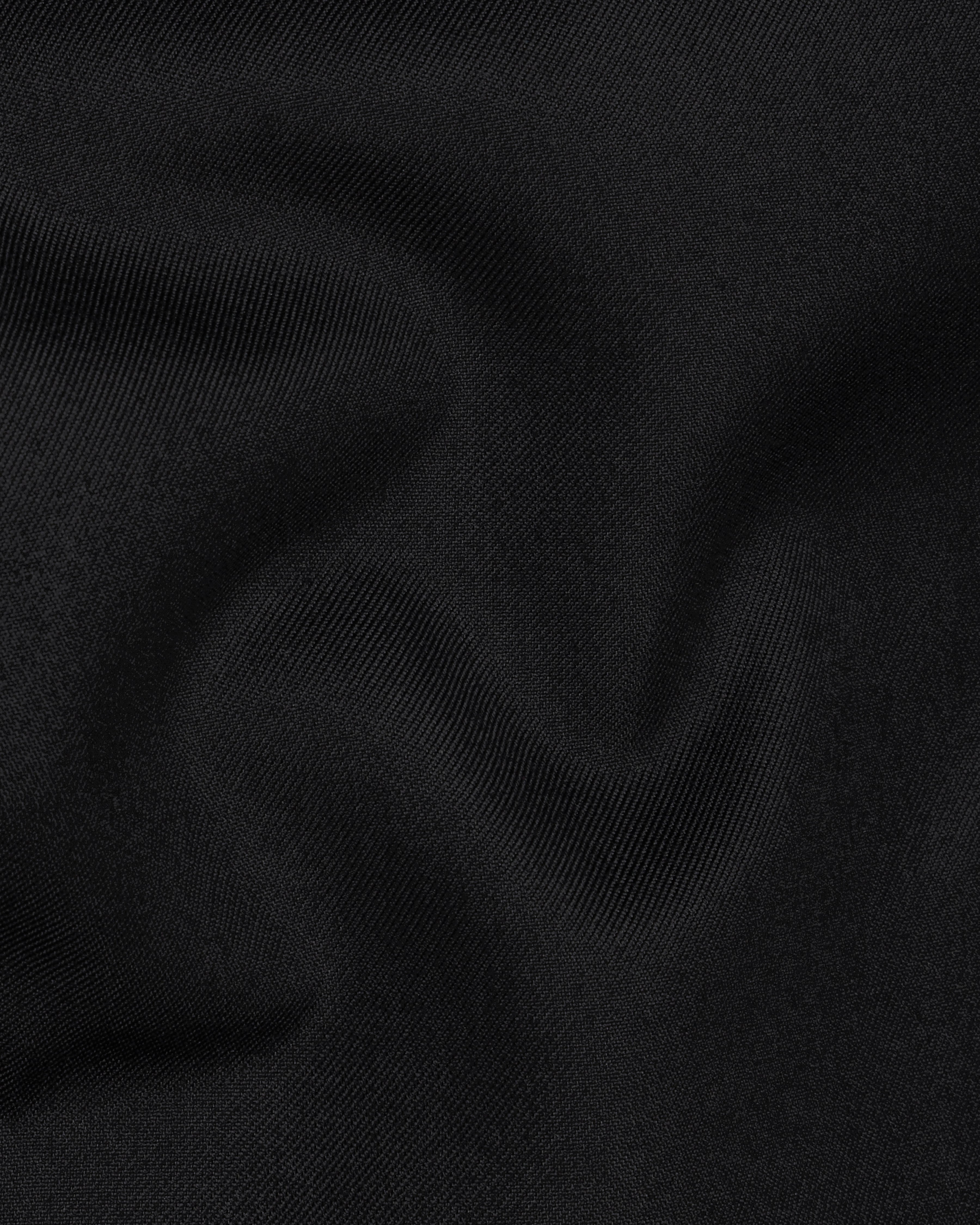 Jade Black with Camel Golden Bird Embroidered Bandhgala Designer Blazer