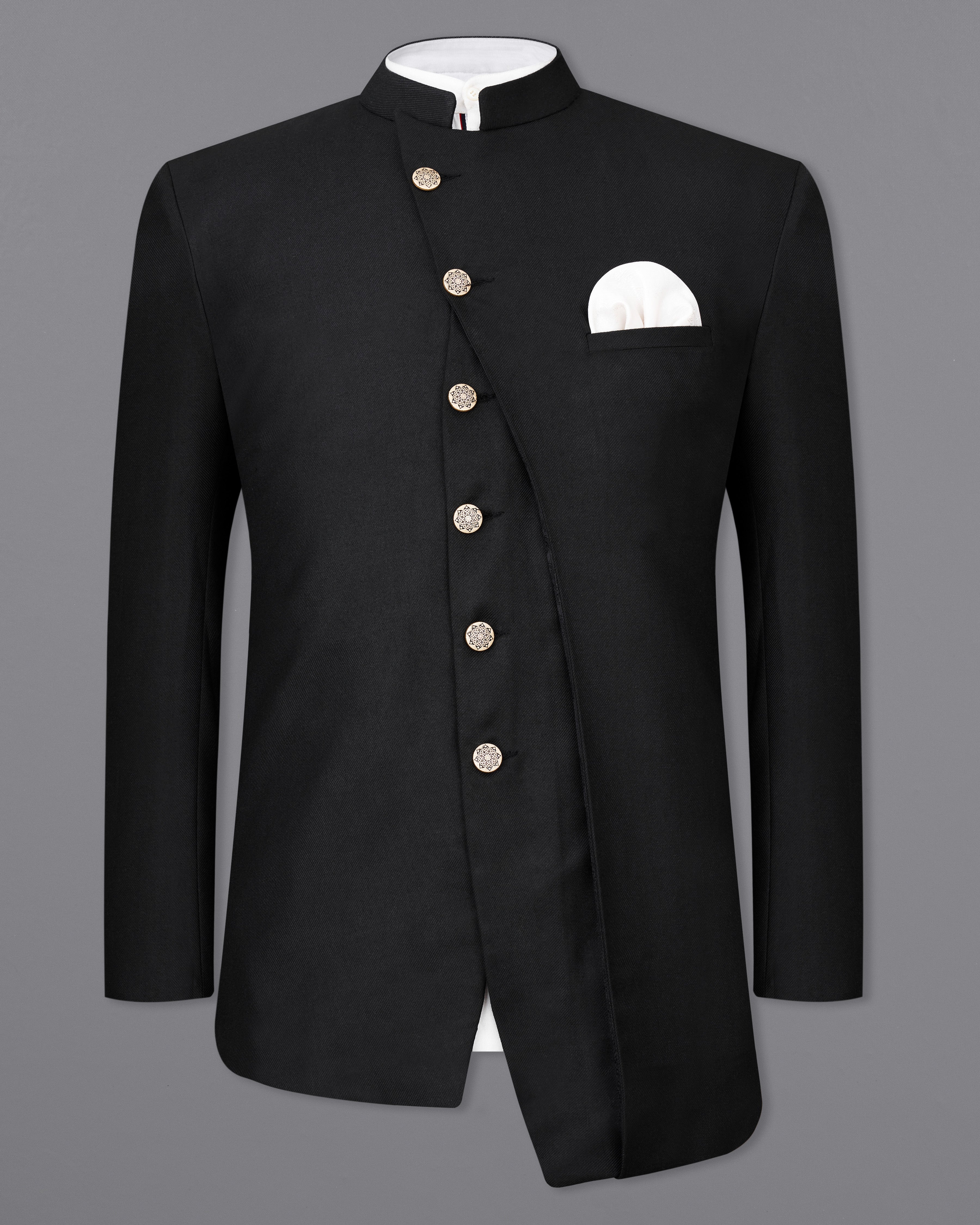 Jade Black Bandhgala Designer Blazer