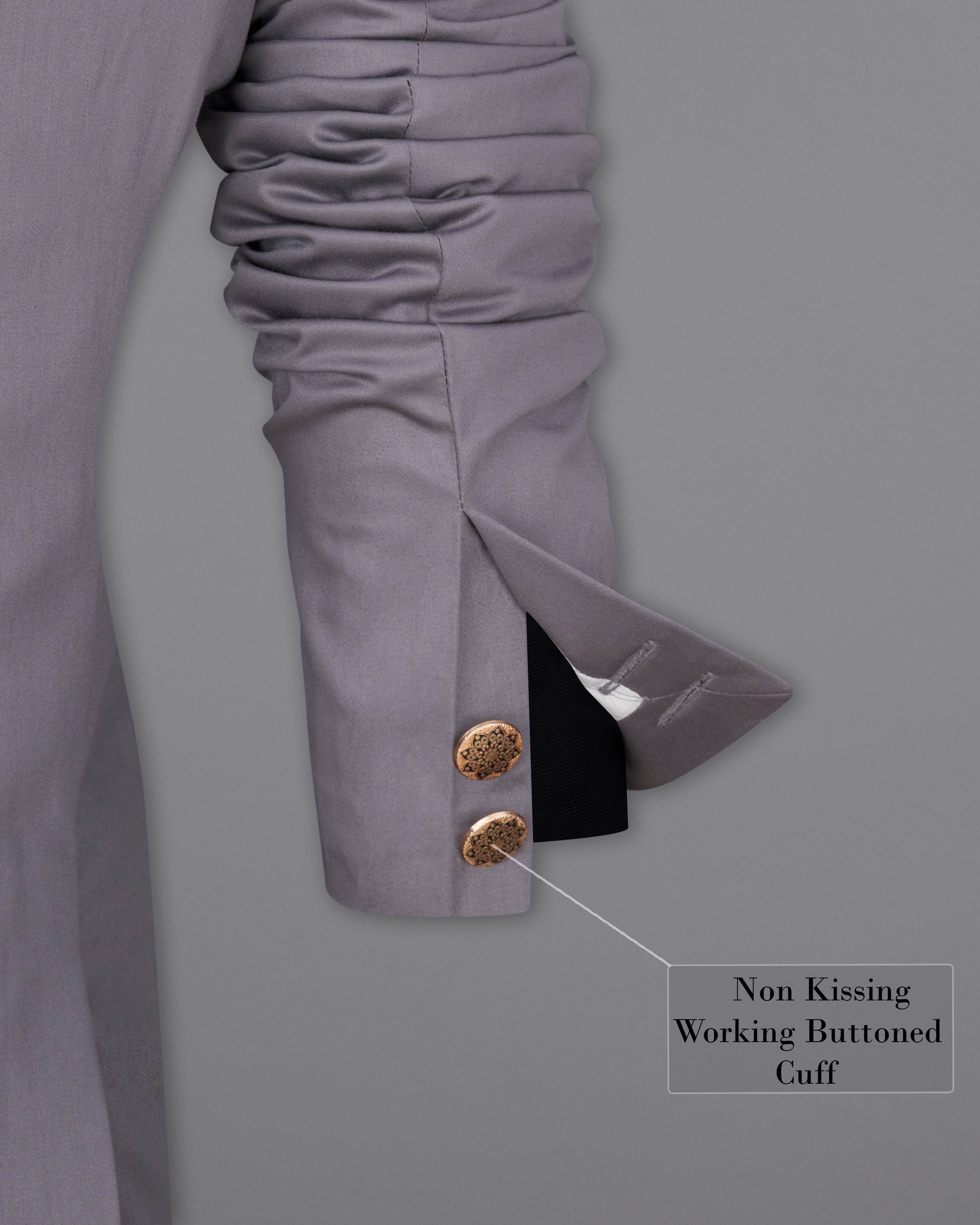 Light Gray Cross Buttoned Bandhgala Blazer BL2450-CBG-36, BL2450-CBG-38, BL2450-CBG-40, BL2450-CBG-42, BL2450-CBG-44, BL2450-CBG-46, BL2450-CBG-48, BL2450-CBG-50, BL2450-CBG-52, BL2450-CBG-54, BL2450-CBG-56, BL2450-CBG-58, BL2450-CBG-60
