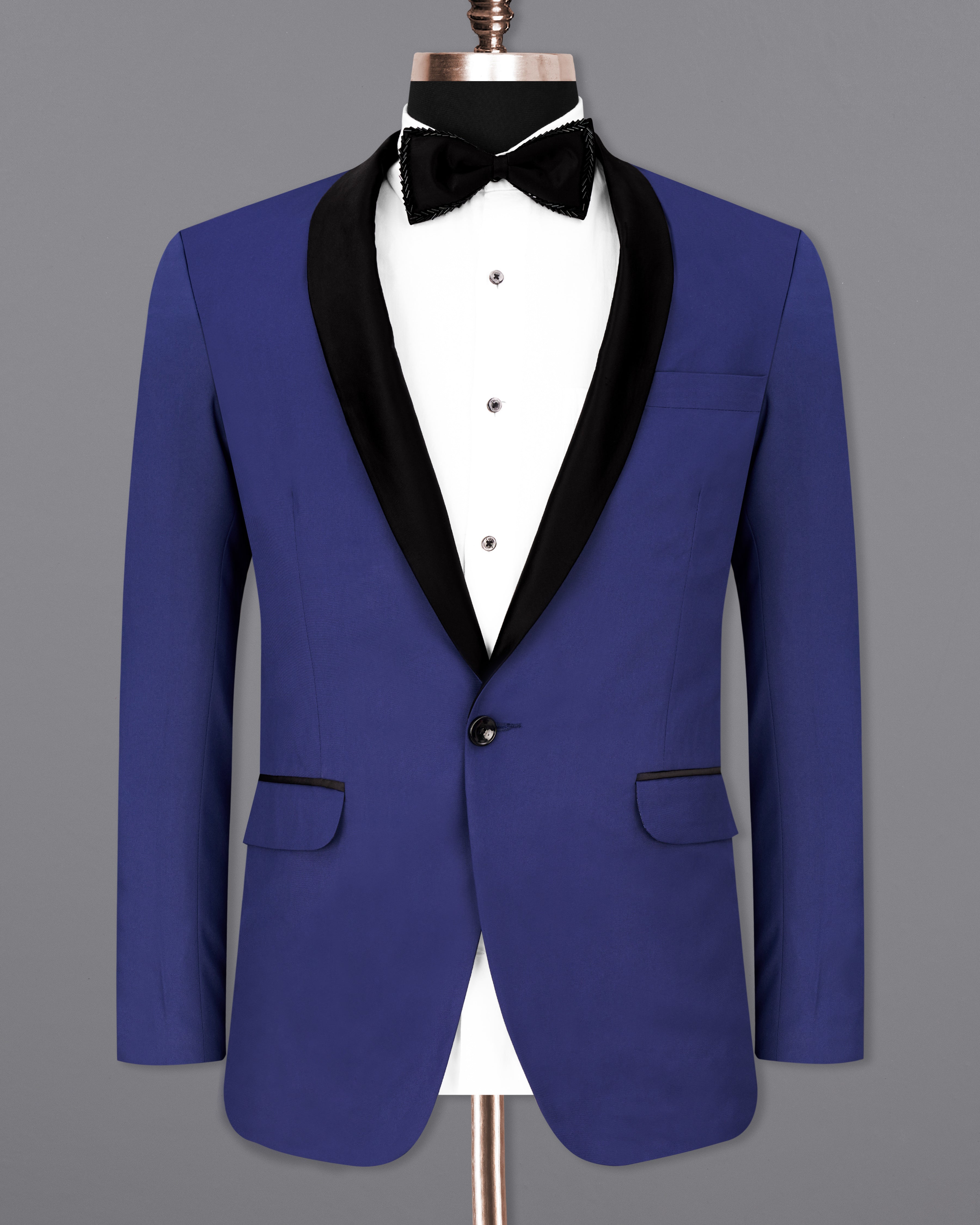 Royal Blue Tuxedo Blazer BL2455-BKL-36, BL2455-BKL-38, BL2455-BKL-40, BL2455-BKL-42, BL2455-BKL-44, BL2455-BKL-46, BL2455-BKL-48, BL2455-BKL-50, BL2455-BKL-52, BL2455-BKL-54, BL2455-BKL-56, BL2455-BKL-58, BL2455-BKL-60