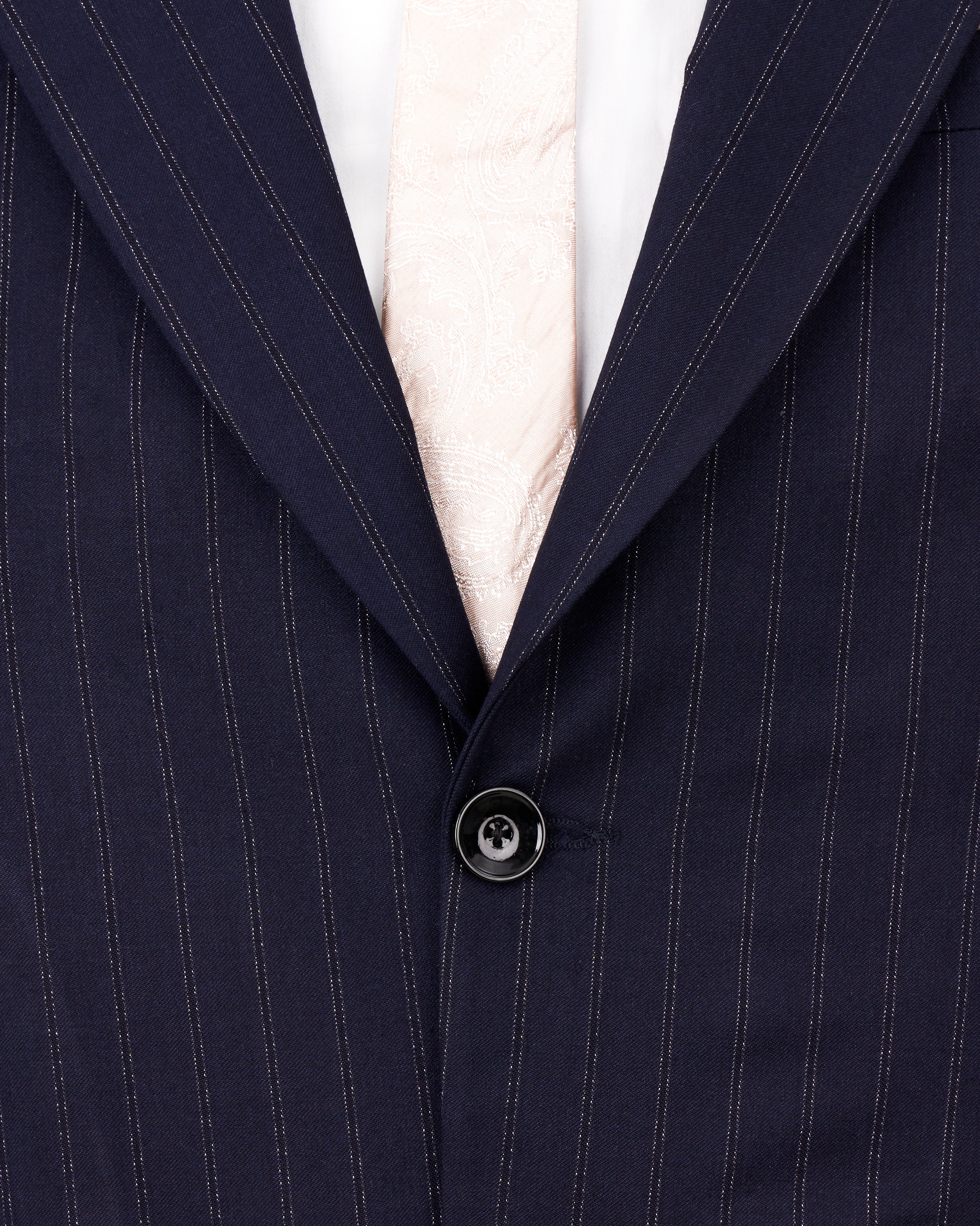 Mirage Navy Blue Striped Blazer BL2486-SB-36, BL2486-SB-38, BL2486-SB-40, BL2486-SB-42, BL2486-SB-44, BL2486-SB-46, BL2486-SB-48, BL2486-SB-50, BL2486-SB-52, BL2486-SB-54, BL2486-SB-56, BL2486-SB-58, BL2486-SB-60