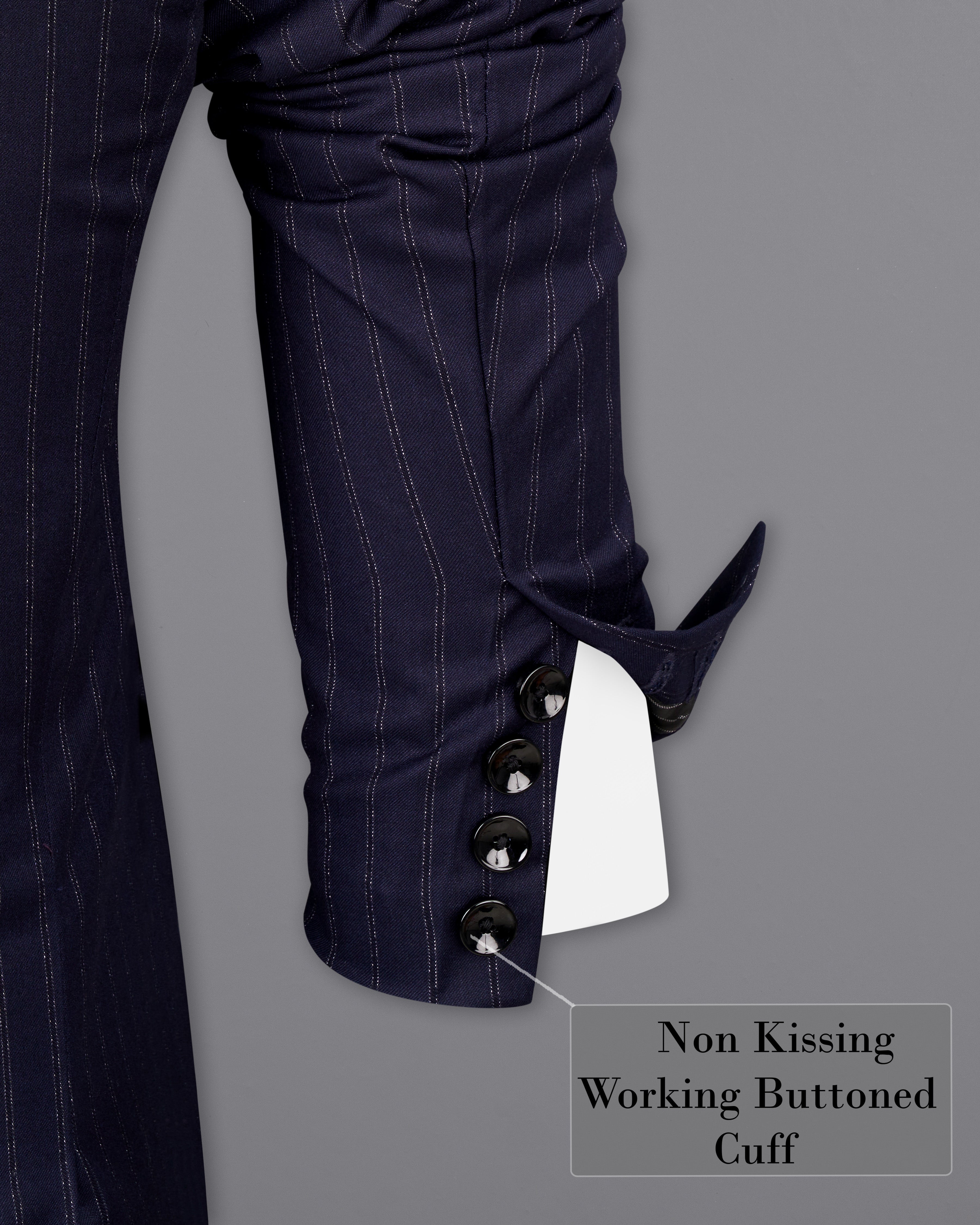 Mirage Navy Blue Striped Blazer BL2486-SB-36, BL2486-SB-38, BL2486-SB-40, BL2486-SB-42, BL2486-SB-44, BL2486-SB-46, BL2486-SB-48, BL2486-SB-50, BL2486-SB-52, BL2486-SB-54, BL2486-SB-56, BL2486-SB-58, BL2486-SB-60