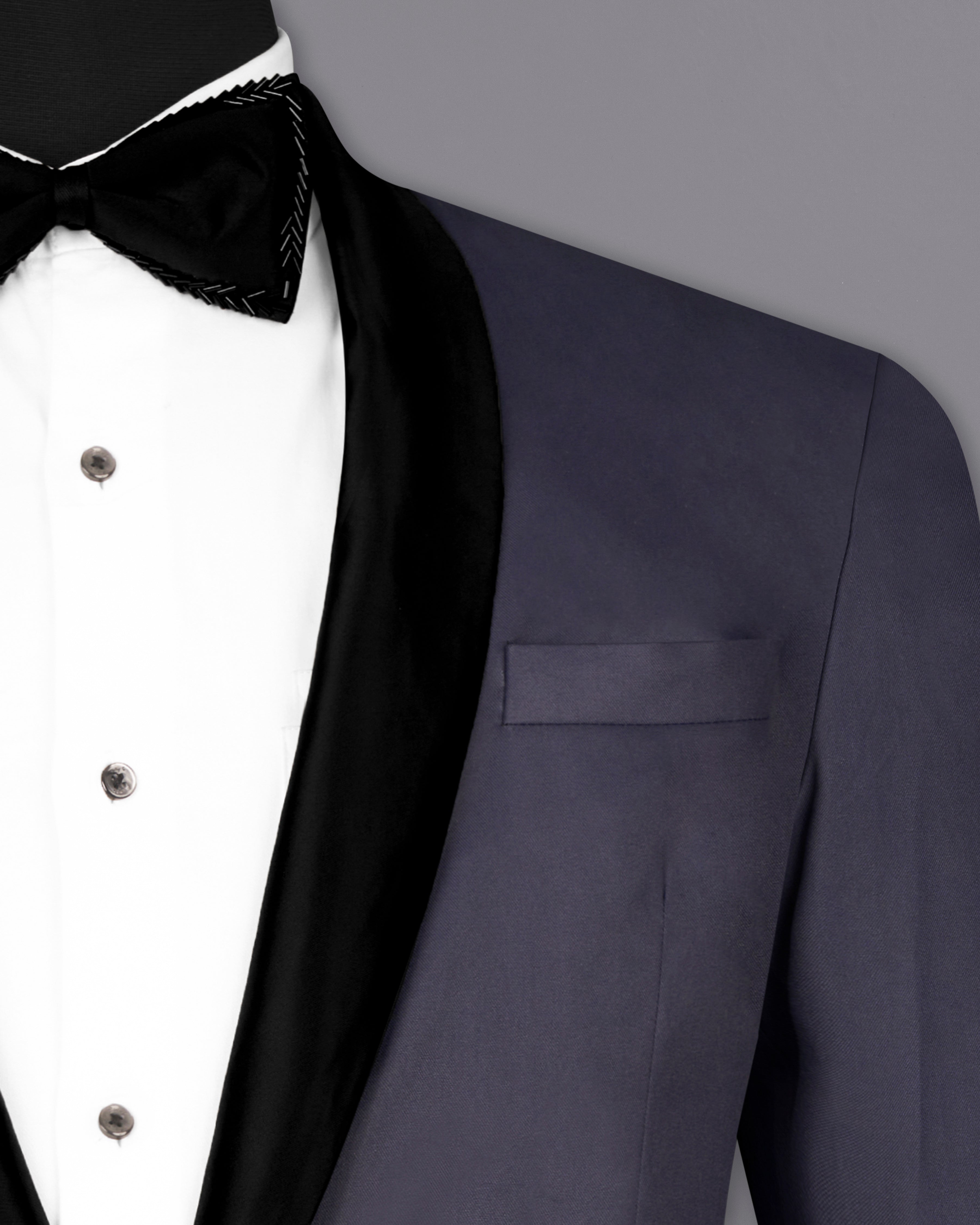 Gunmetal Blue Tuxedo Blazer BL2567-BKL-36,BL2567-BKL-38,BL2567-BKL-40,BL2567-BKL-42,BL2567-BKL-44,BL2567-BKL-46,BL2567-BKL-48,BL2567-BKL-50,,BL2567-BKL-52,BL2567-BKL-54,BL2567-BKL-56,BL2567-BKL-58,BL2567-BKL-60