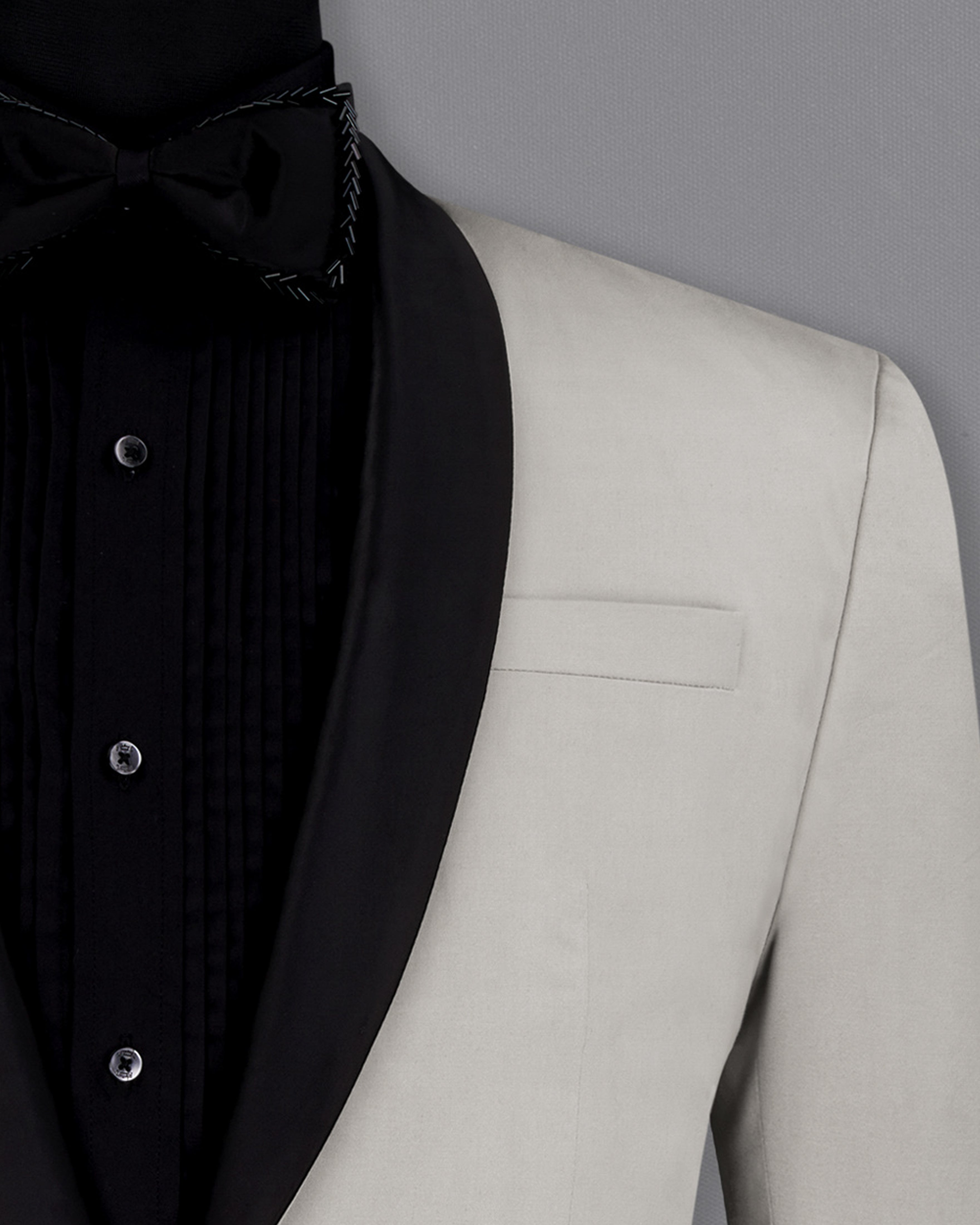 Martini Gray Tuxedo Premium Cotton Stretchable Blazer BL2671-BKL-36, BL2671-BKL-38, BL2671-BKL-40, BL2671-BKL-42, BL2671-BKL-44, BL2671-BKL-46, BL2671-BKL-48, BL2671-BKL-50, BL2671-BKL-52, BL2671-BKL-54, BL2671-BKL-56, BL2671-BKL-58, BL2671-BKL-60