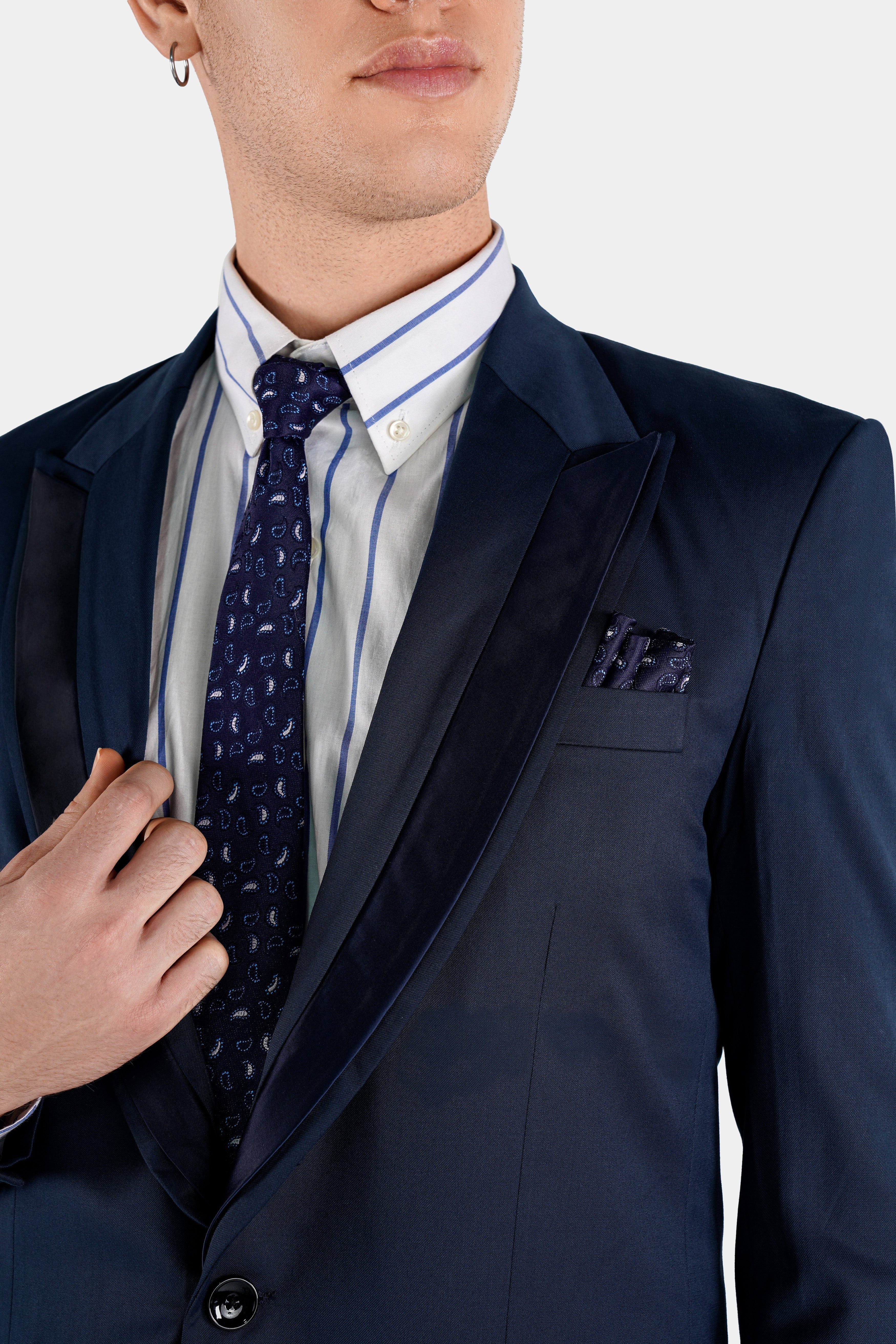 Charade Gray Single Breasted Wool Rich Designer Blazer BL2729-BKL-D159-36, BL2729-BKL-D159-38, BL2729-BKL-D159-40, BL2729-BKL-D159-42, BL2729-BKL-D159-44, BL2729-BKL-D159-46, BL2729-BKL-D159-48, BL2729-BKL-D159-50, BL2729-BKL-D159-52, BL2729-BKL-D159-54, BL2729-BKL-D159-56, BL2729-BKL-D159-58, BL2729-BKL-D159-60