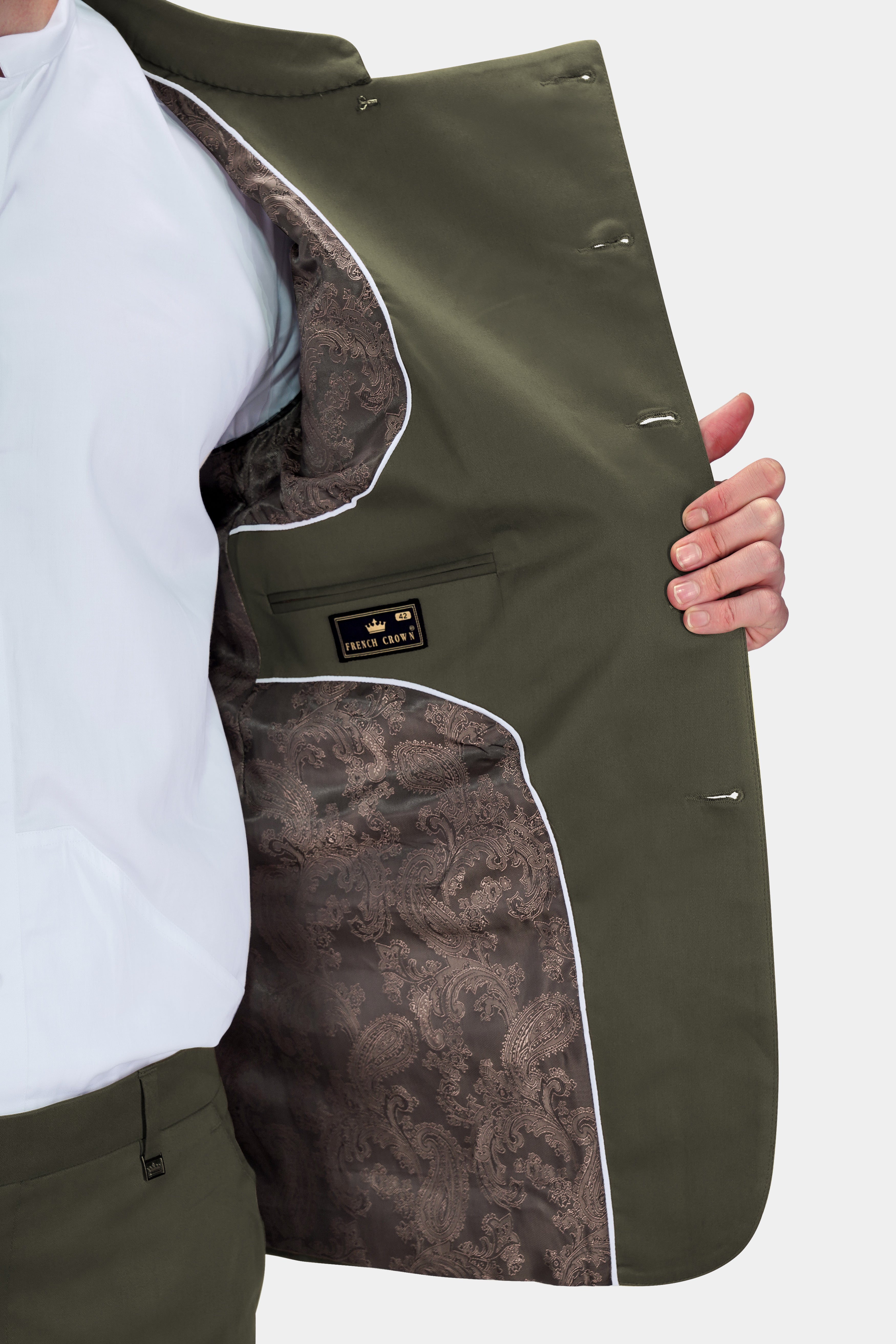 Hemlock Green Premium Cotton Cross Buttoned Bandhgala Stretchable Traveler Blazer BL2787-CBG-36, BL2787-CBG-38, BL2787-CBG-40, BL2787-CBG-42, BL2787-CBG-44, BL2787-CBG-46, BL2787-CBG-48, BL2787-CBG-50, BL2787-CBG-52, BL2787-CBG-54, BL2787-CBG-56, BL2787-CBG-58, BL2787-CBG-60