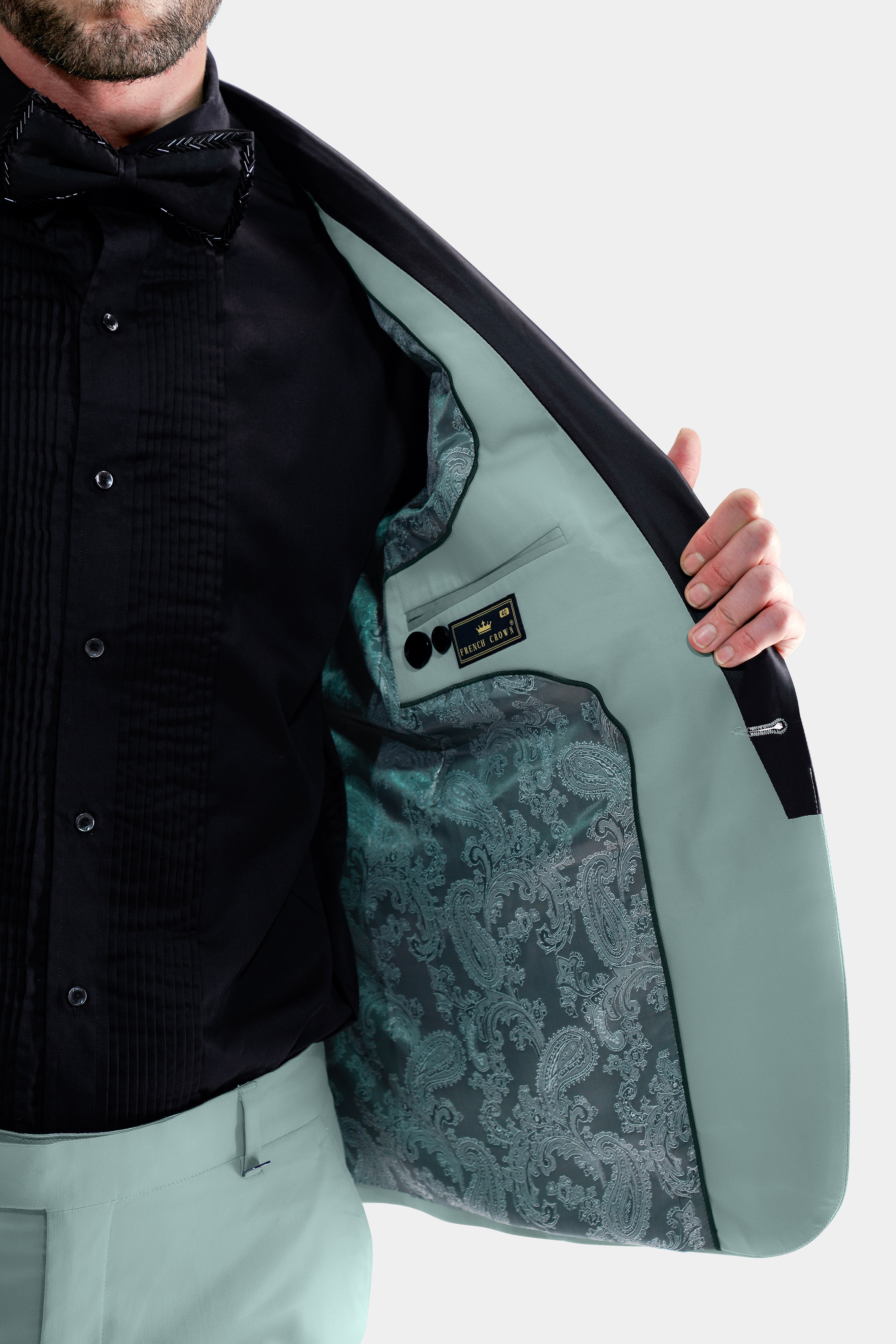 Edward Blue Premium Cotton Tuxedo Stretchable Traveler Blazer BL2790-BKL-36, BL2790-BKL-38, BL2790-BKL-40, BL2790-BKL-42, BL2790-BKL-44, BL2790-BKL-46, BL2790-BKL-48, BL2790-BKL-50, BL2790-BKL-52, BL2790-BKL-54, BL2790-BKL-56, BL2790-BKL-58, BL2790-BKL-60