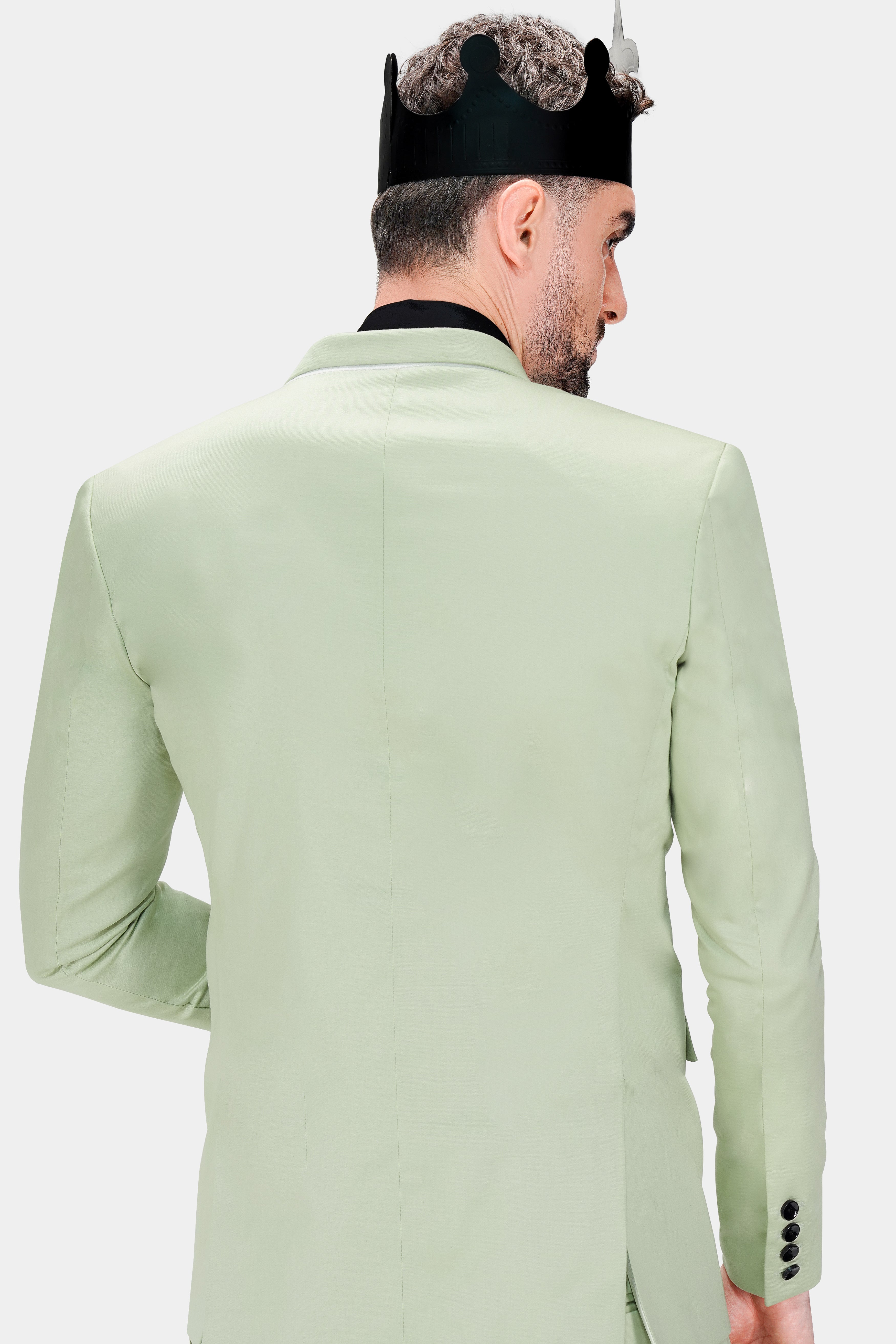 Coriander Green Double Breasted Premium Cotton Stretchable Traveler Blazer BL2793-DB-36, BL2793-DB-38, BL2793-DB-40, BL2793-DB-42, BL2793-DB-44, BL2793-DB-46, BL2793-DB-48, BL2793-DB-50, BL2793-DB-52, BL2793-DB-54, BL2793-DB-56, BL2793-DB-58, BL2793-DB-60