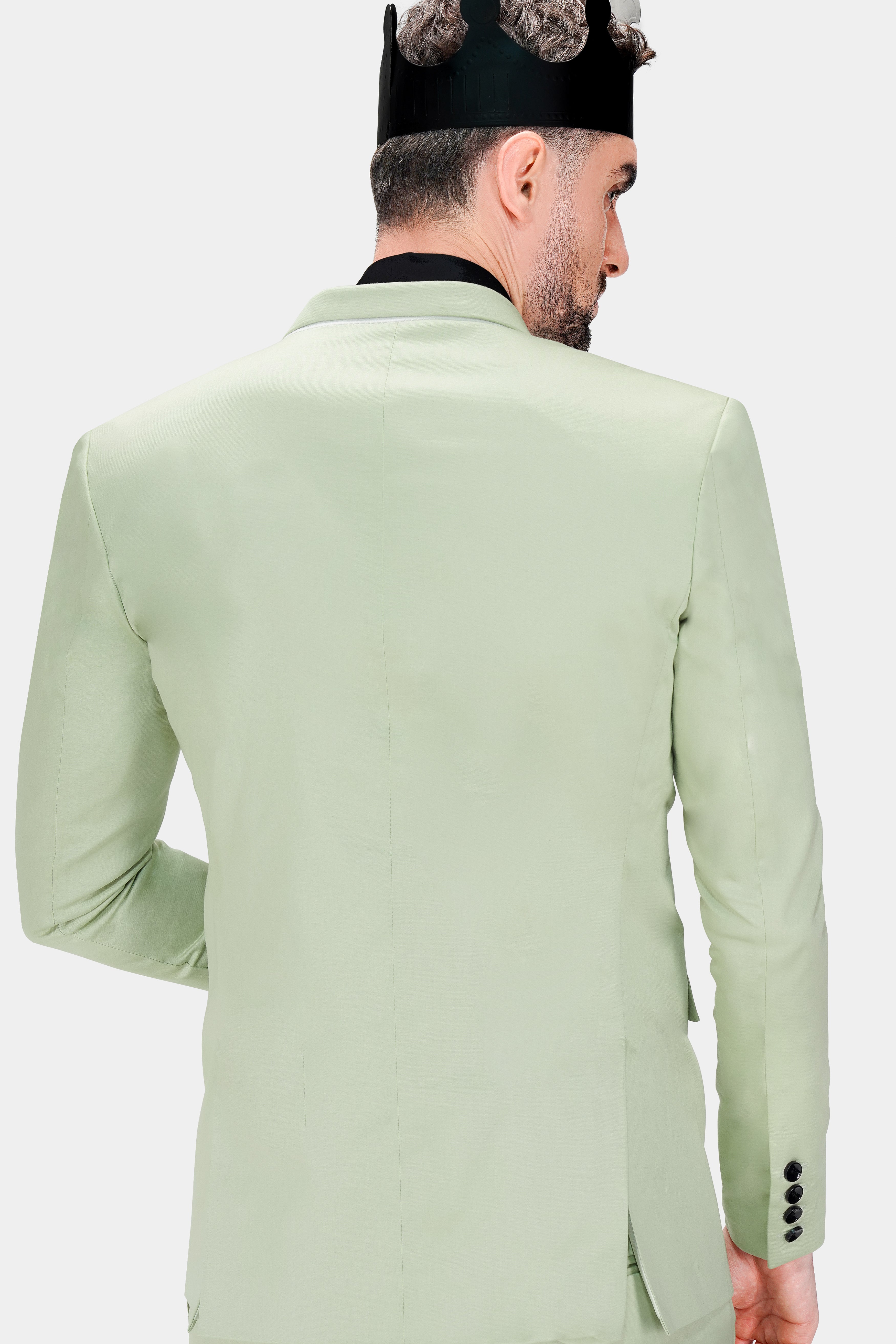 Coriander Green Premium Cotton Stretchable Traveler Blazer BL2794-SB-36, BL2794-SB-38, BL2794-SB-40, BL2794-SB-42, BL2794-SB-44, BL2794-SB-46, BL2794-SB-48, BL2794-SB-50, BL2794-SB-52, BL2794-SB-54, BL2794-SB-56, BL2794-SB-58, BL2794-SB-60