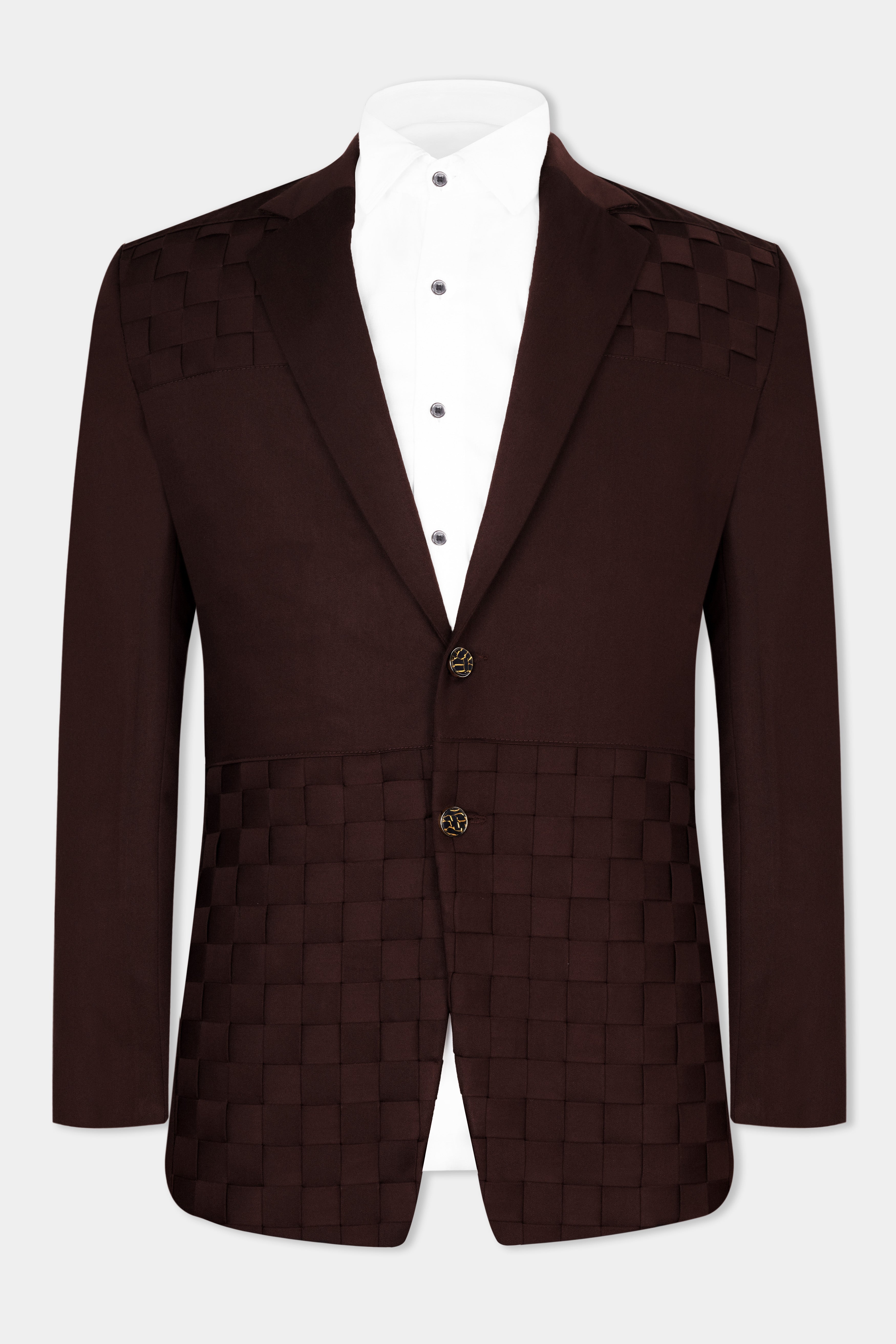 Eclipse Brown Checked Premium Cotton Designer Blazer BL2838-SB-GB-D344-36, BL2838-SB-GB-D344-38, BL2838-SB-GB-D344-40, BL2838-SB-GB-D344-42, BL2838-SB-GB-D344-44, BL2838-SB-GB-D344-46, BL2838-SB-GB-D344-48, BL2838-SB-GB-D344-50, BL2838-SB-GB-D344-52, BL2838-SB-GB-D344-54, BL2838-SB-GB-D344-56, BL2838-SB-GB-D344-58, BL2838-SB-GB-D344-60