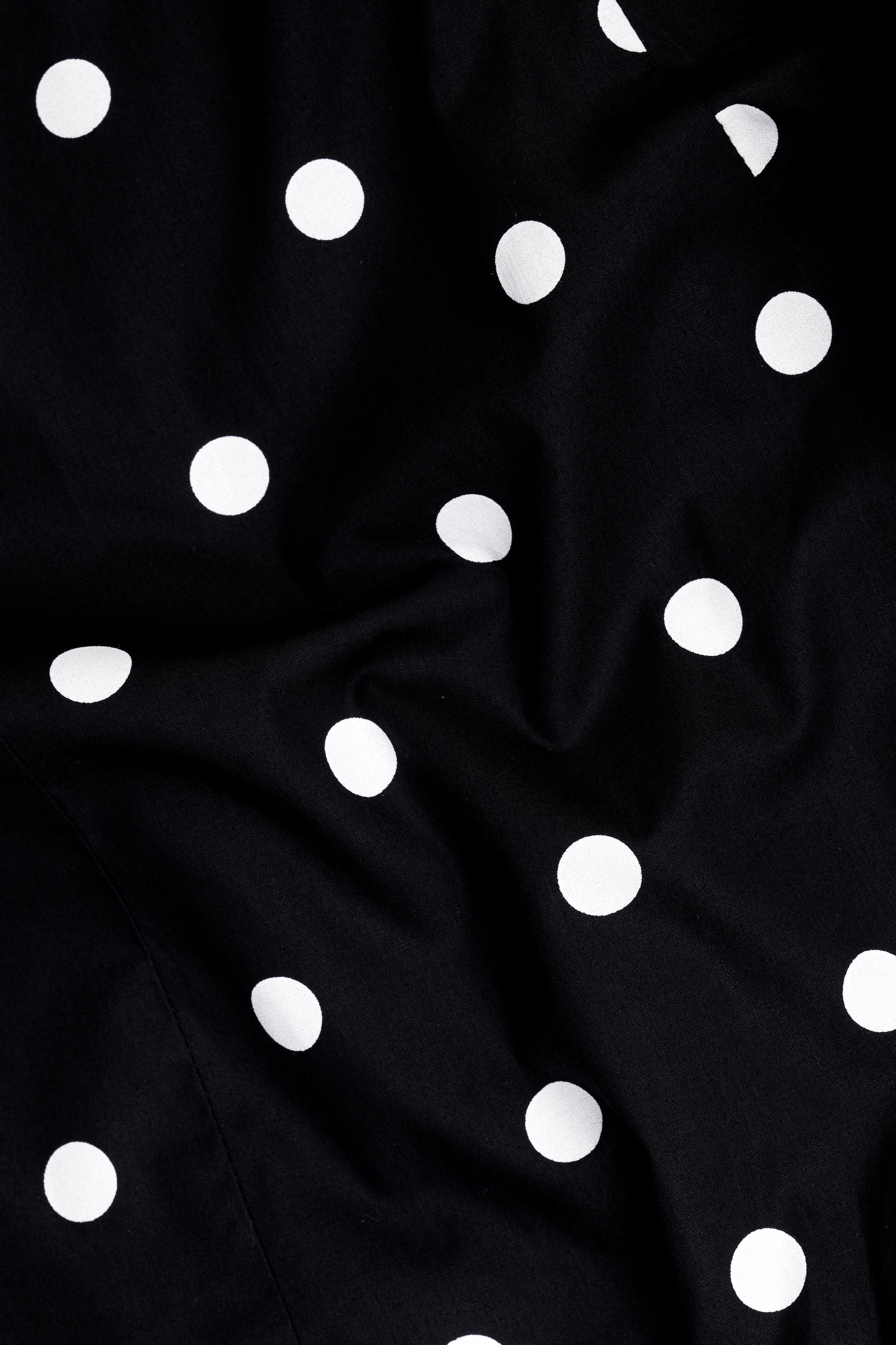 Jade Black with White Polka Dotted Premium Cotton Designer Blazer BL2845-SBP-D442-36, BL2845-SBP-D442-38, BL2845-SBP-D442-40, BL2845-SBP-D442-42, BL2845-SBP-D442-44, BL2845-SBP-D442-46, BL2845-SBP-D442-48, BL2845-SBP-D442-50, BL2845-SBP-D442-52, BL2845-SBP-D442-54, BL2845-SBP-D442-56, BL2845-SBP-D442-58, BL2845-SBP-D442-60