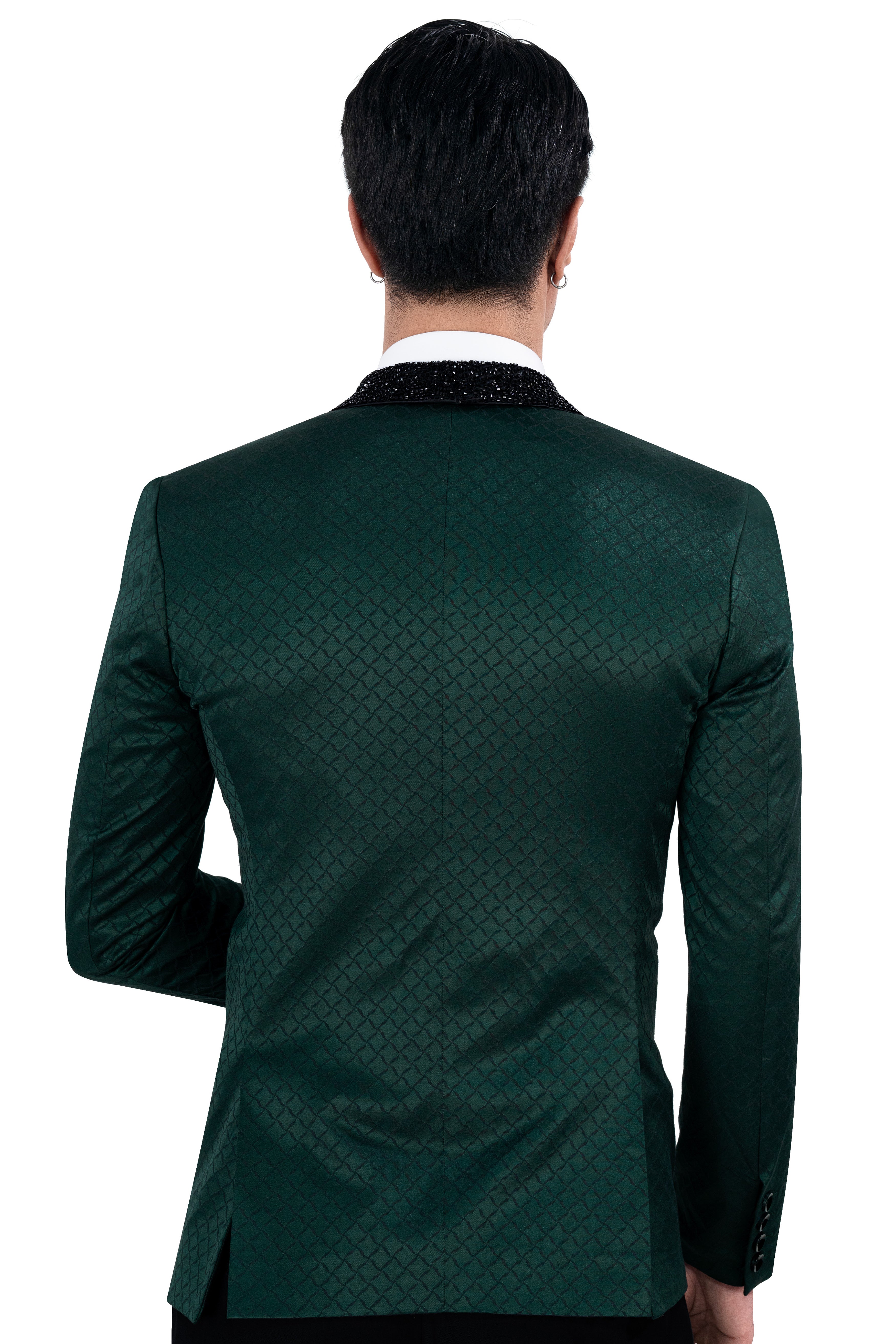 Everglade Green Jacquard Textured Designer Tuxedo Blazer BL2851-KWL-D118-36, BL2851-KWL-D118-38, BL2851-KWL-D118-40, BL2851-KWL-D118-42, BL2851-KWL-D118-44, BL2851-KWL-D118-46, BL2851-KWL-D118-48, BL2851-KWL-D118-50, BL2851-KWL-D118-52, BL2851-KWL-D118-54, BL2851-KWL-D118-56, BL2851-KWL-D118-58, BL2851-KWL-D118-60