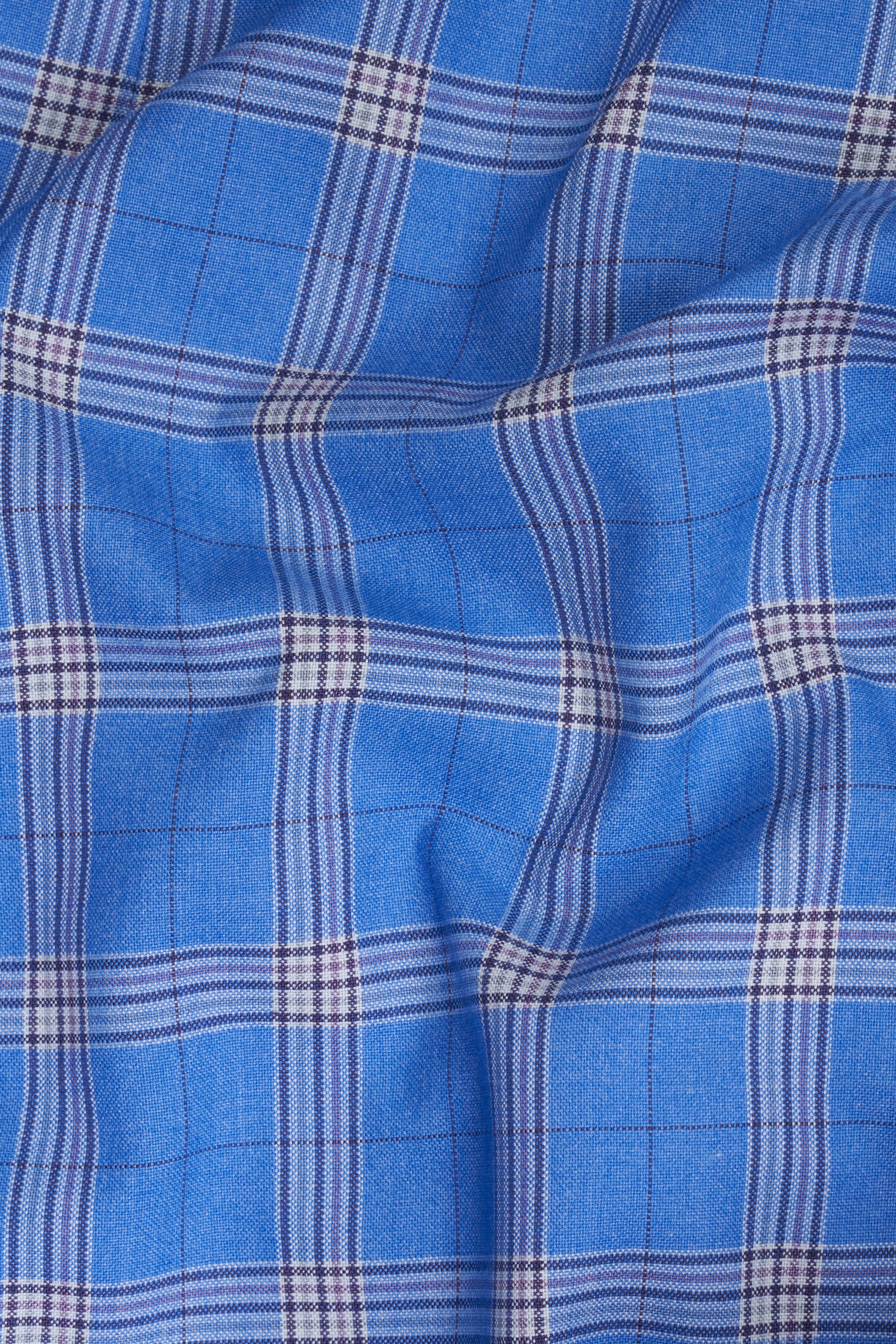 Celestial Blue and Martinique Purple Plaid Wool Rich Designer Blazer BL2856-SB-D395-36, BL2856-SB-D395-38, BL2856-SB-D395-40, BL2856-SB-D395-42, BL2856-SB-D395-44, BL2856-SB-D395-46, BL2856-SB-D395-48, BL2856-SB-D395-50, BL2856-SB-D395-52, BL2856-SB-D395-54, BL2856-SB-D395-56, BL2856-SB-D395-58, BL2856-SB-D395-60