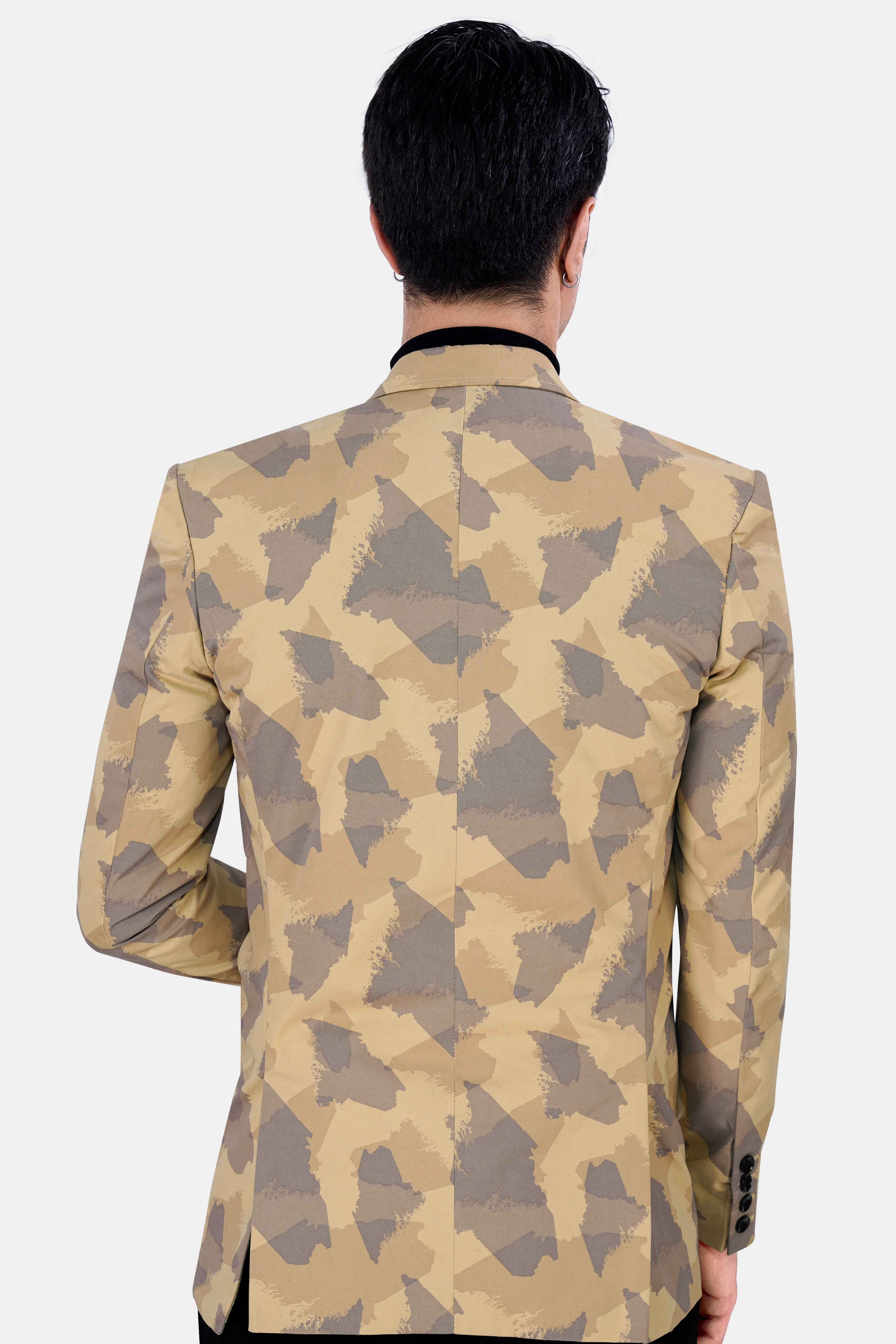 Desert Sand Beige and Sandrift Brown Premium Cotton Designer Blazer BL2860-SB-D110-36, BL2860-SB-D110-38, BL2860-SB-D110-40, BL2860-SB-D110-42, BL2860-SB-D110-44, BL2860-SB-D110-46, BL2860-SB-D110-48, BL2860-SB-D110-50, BL2860-SB-D110-52, BL2860-SB-D110-54, BL2860-SB-D110-56, BL2860-SB-D110-58, BL2860-SB-D110-60