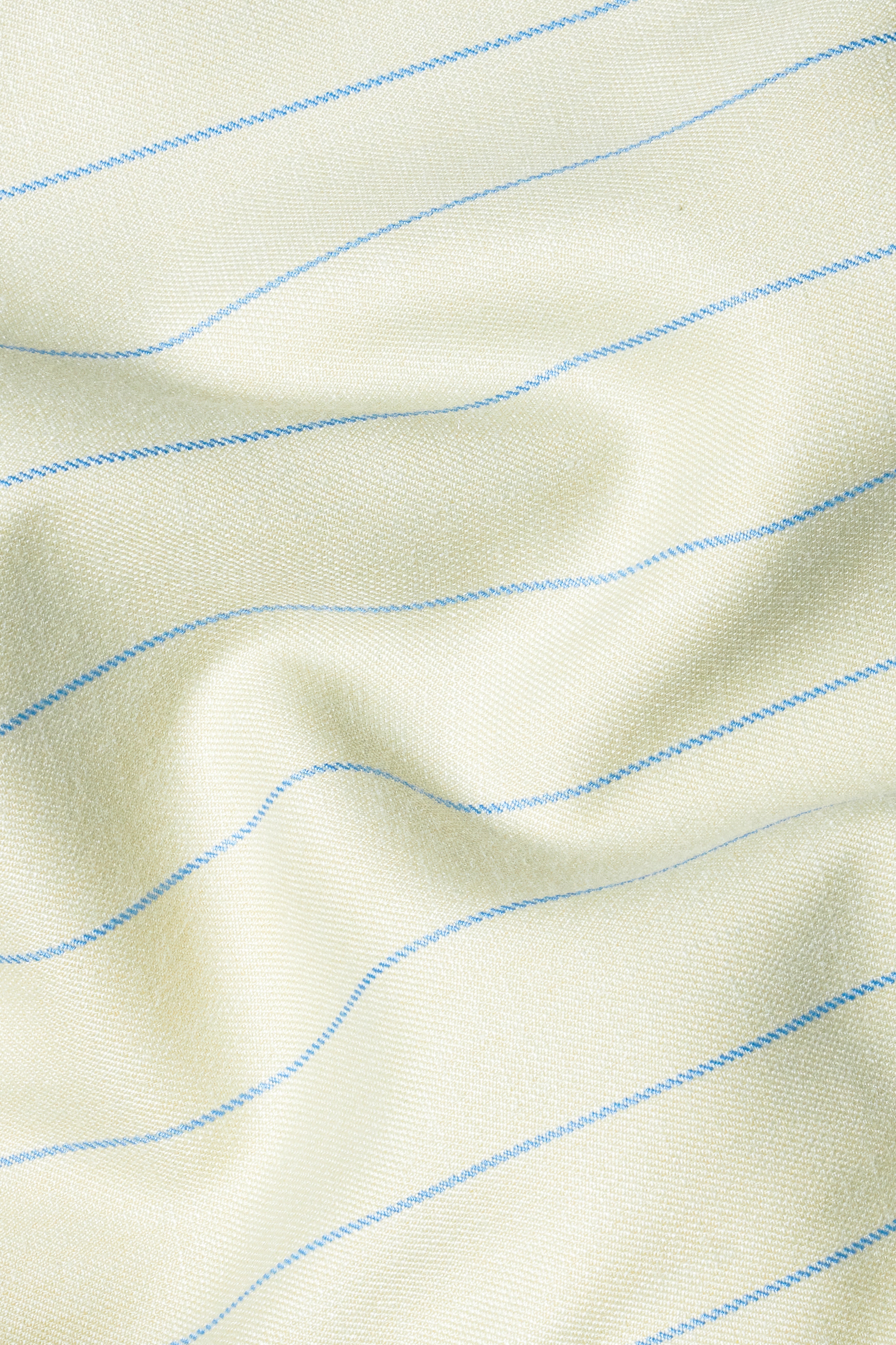 Ivory Cream with Celestial Blue Striped Wool Rich Bandhgala Blazer BL2877-BG-D430-36, BL2877-BG-D430-38, BL2877-BG-D430-40, BL2877-BG-D430-42, BL2877-BG-D430-44, BL2877-BG-D430-46, BL2877-BG-D430-48, BL2877-BG-D430-50, BL2877-BG-D430-77-BG, BL2877-BG-D430-54, BL2877-BG-D430-56, BL2877-BG-D430-58, BL2877-BG-D430-60