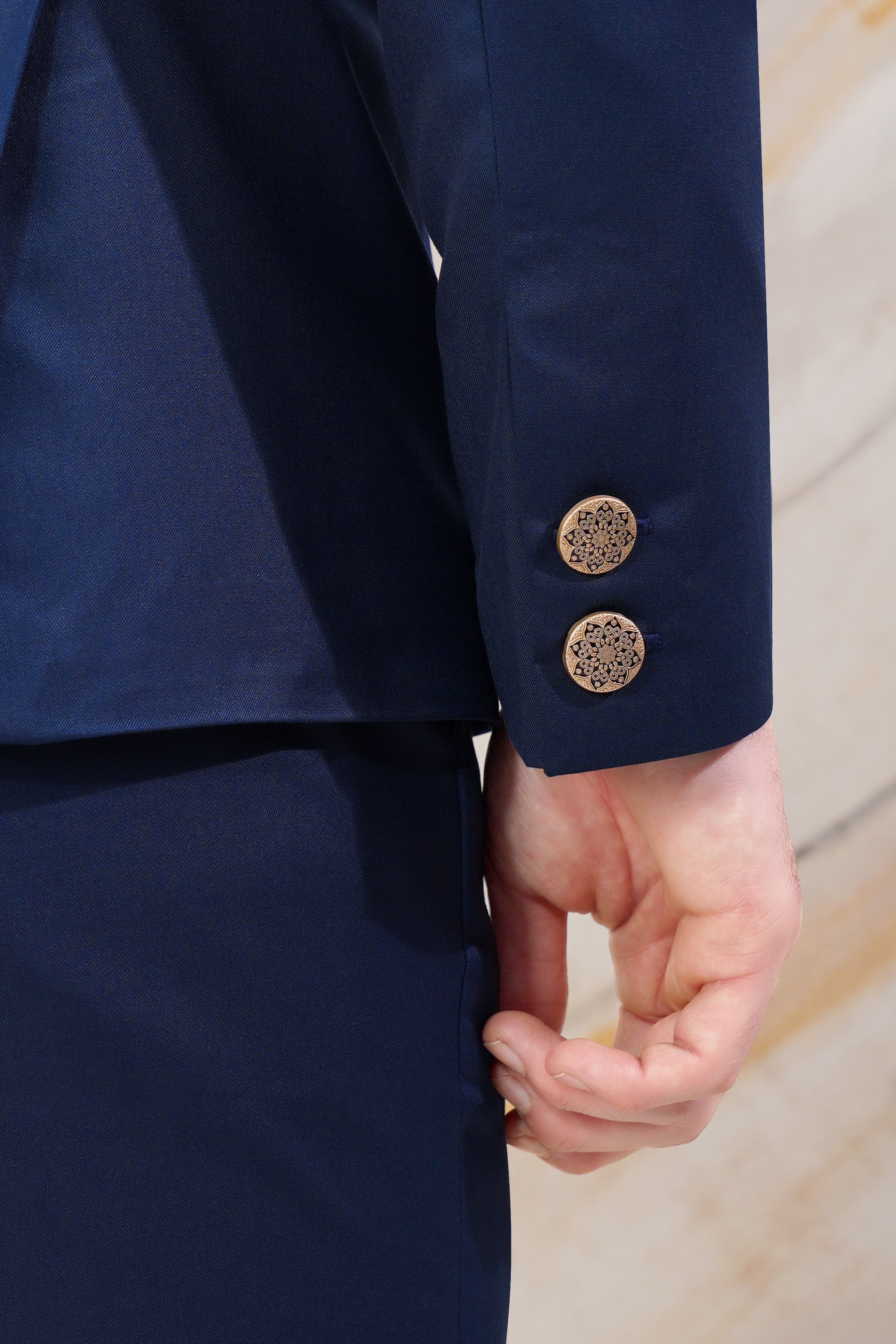 Cloud Burst Blue Cross Buttoned Wool Rich Bandhgala Blazer BL3061-CBG2-36, BL3061-CBG2-38, BL3061-CBG2-40, BL3061-CBG2-42, BL3061-CBG2-44, BL3061-CBG2-46, BL3061-CBG2-48, BL3061-CBG2-50, BL3061-CBG2-52, BL3061-CBG2-54, BL3061-CBG2-56, BL3061-CBG2-58, BL3061-CBG2-60