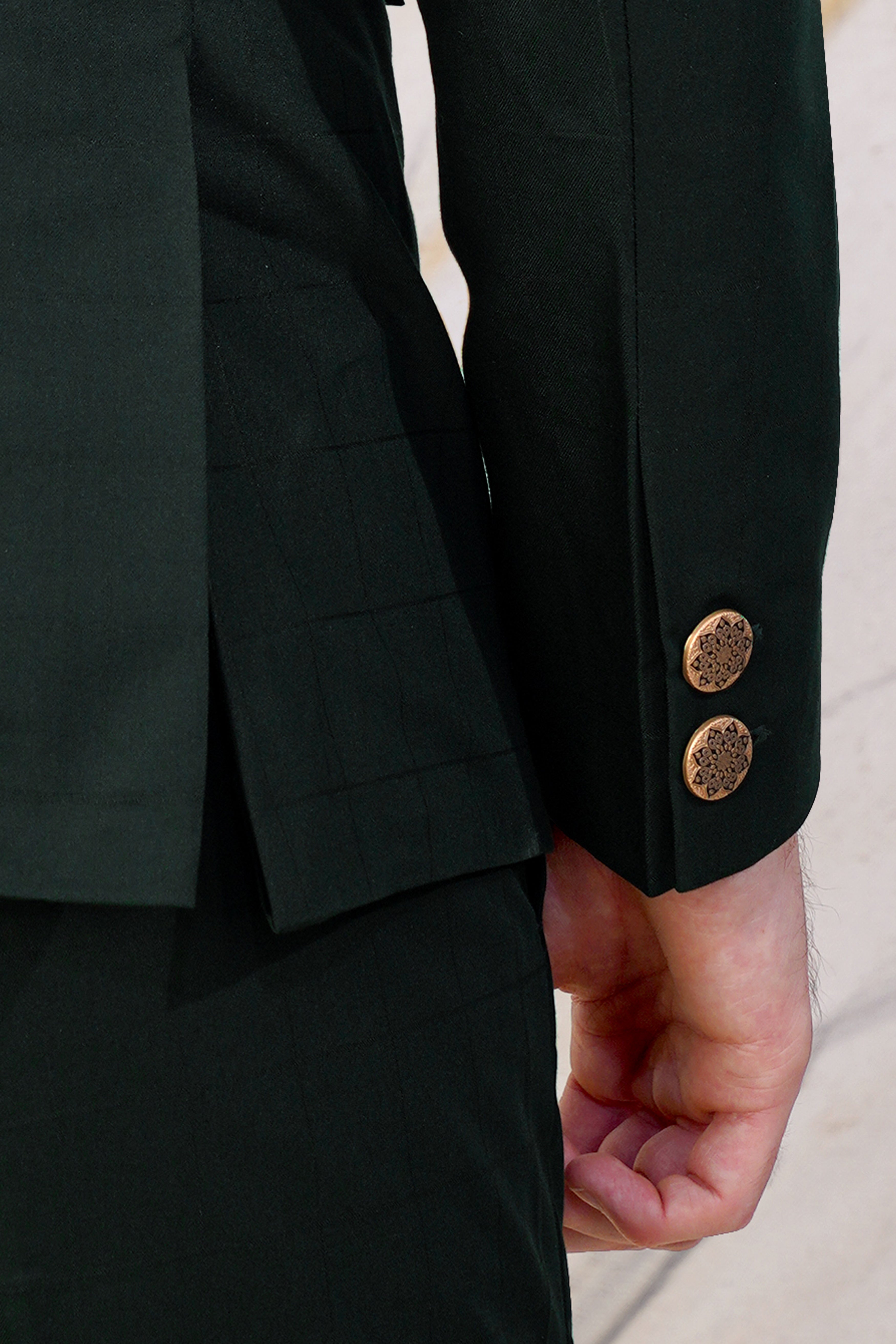 Sacramento Green Cross Buttoned Bandhgala Wool Rich Blazer BL3066-CBG-36, BL3066-CBG-38, BL3066-CBG-40, BL3066-CBG-42, BL3066-CBG-44, BL3066-CBG-46, BL3066-CBG-48, BL3066-CBG-50, BL3066-CBG-52, BL3066-CBG-54, BL3066-CBG-56, BL3066-CBG-58, BL3066-CBG-60