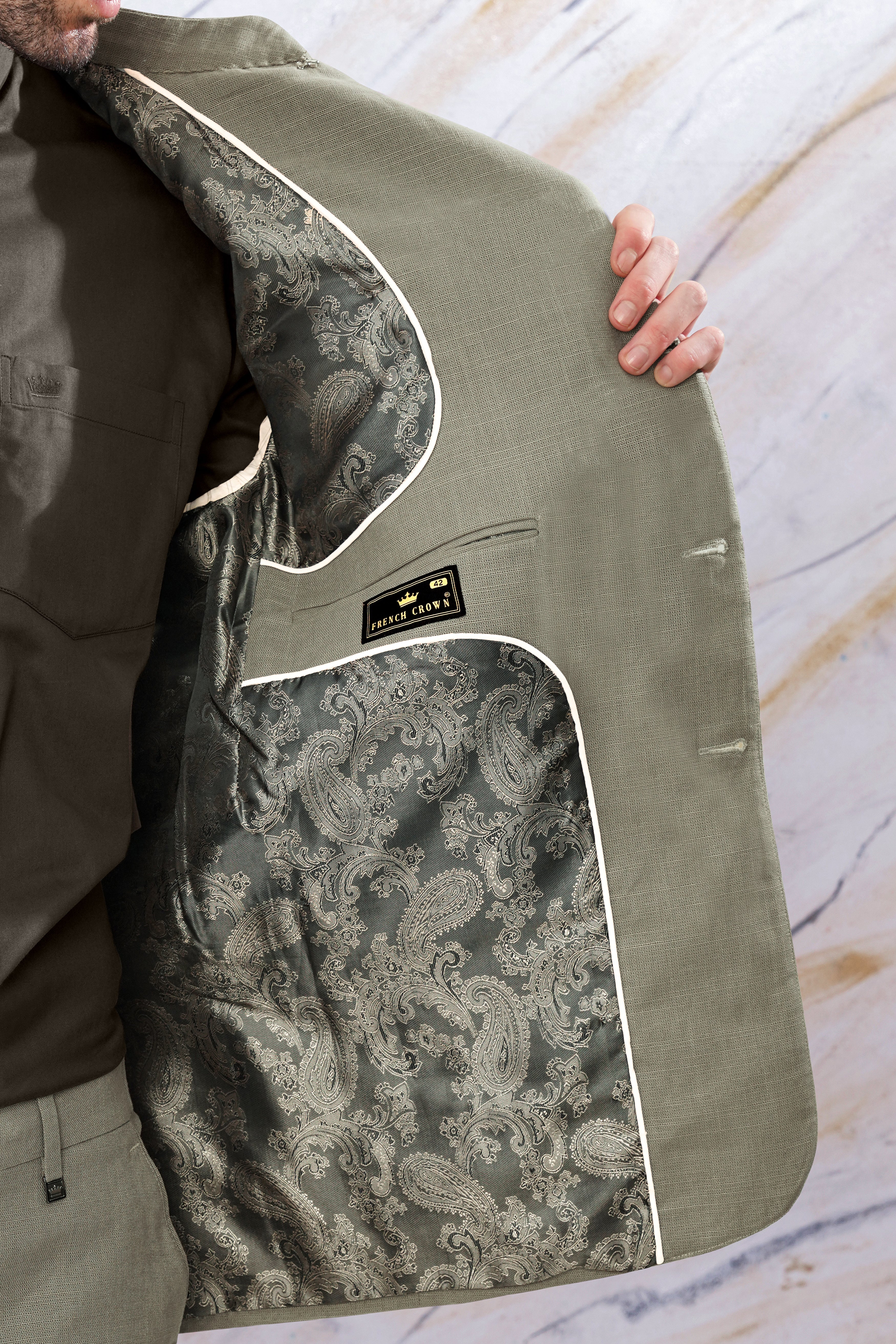 Lemon Grass Green Premium Cotton Cross Buttoned Bandhgala Blazer BL3099-CBG-36, BL3099-CBG-38, BL3099-CBG-40, BL3099-CBG-42, BL3099-CBG-44, BL3099-CBG-46, BL3099-CBG-48, BL3099-CBG-50, BL3099-CBG-52, BL3099-CBG-54, BL3099-CBG-56, BL3099-CBG-58, BL3099-CBG-60