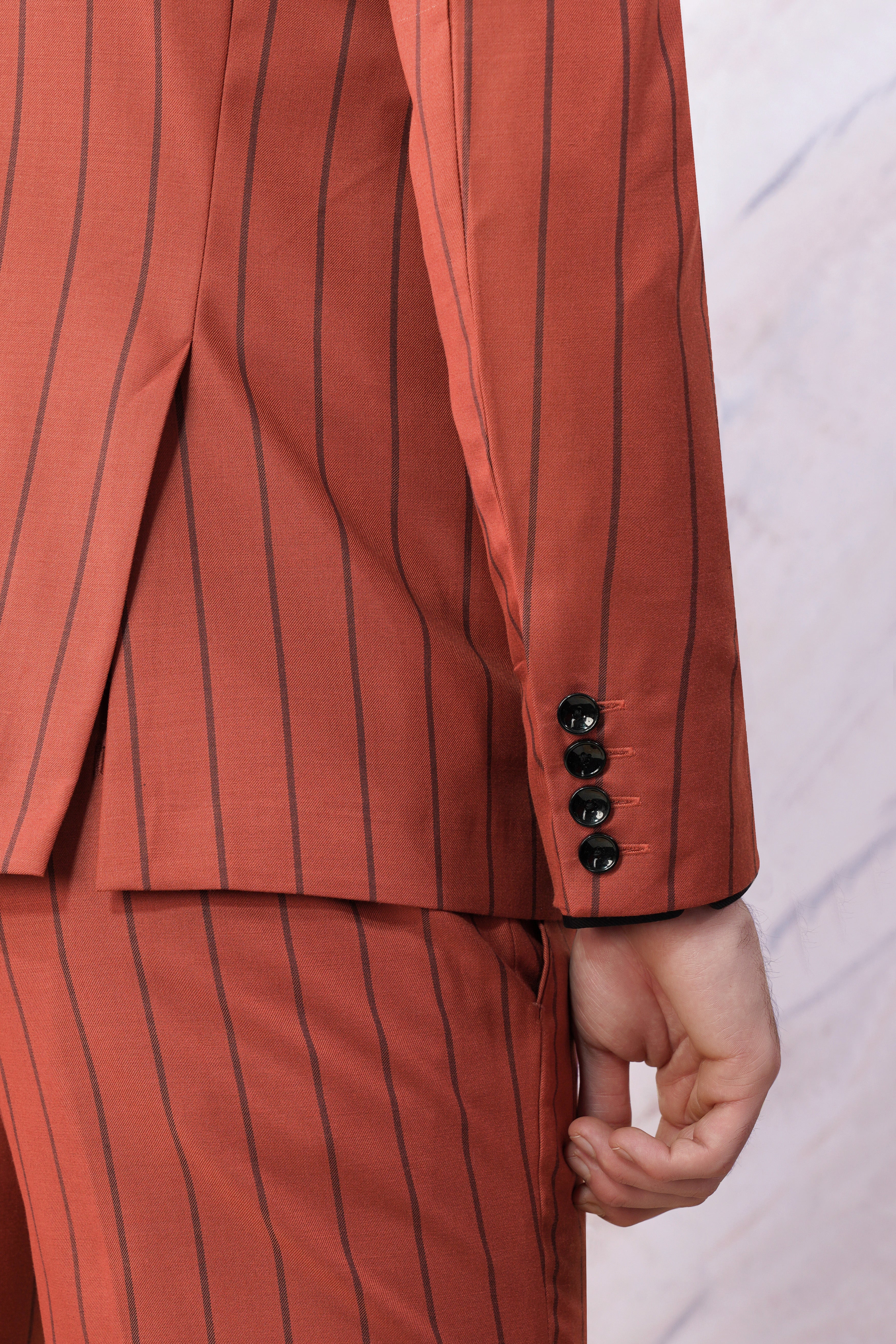 Mojo Red Striped Wool Rich Blazer BL3106-SB-36, BL3106-SB-38, BL3106-SB-40, BL3106-SB-42, BL3106-SB-44, BL3106-SB-46, BL3106-SB-48, BL3106-SB-50, BL3106-SB-52, BL3106-SB-54, BL3106-SB-56, BL3106-SB-58, BL3106-SB-60