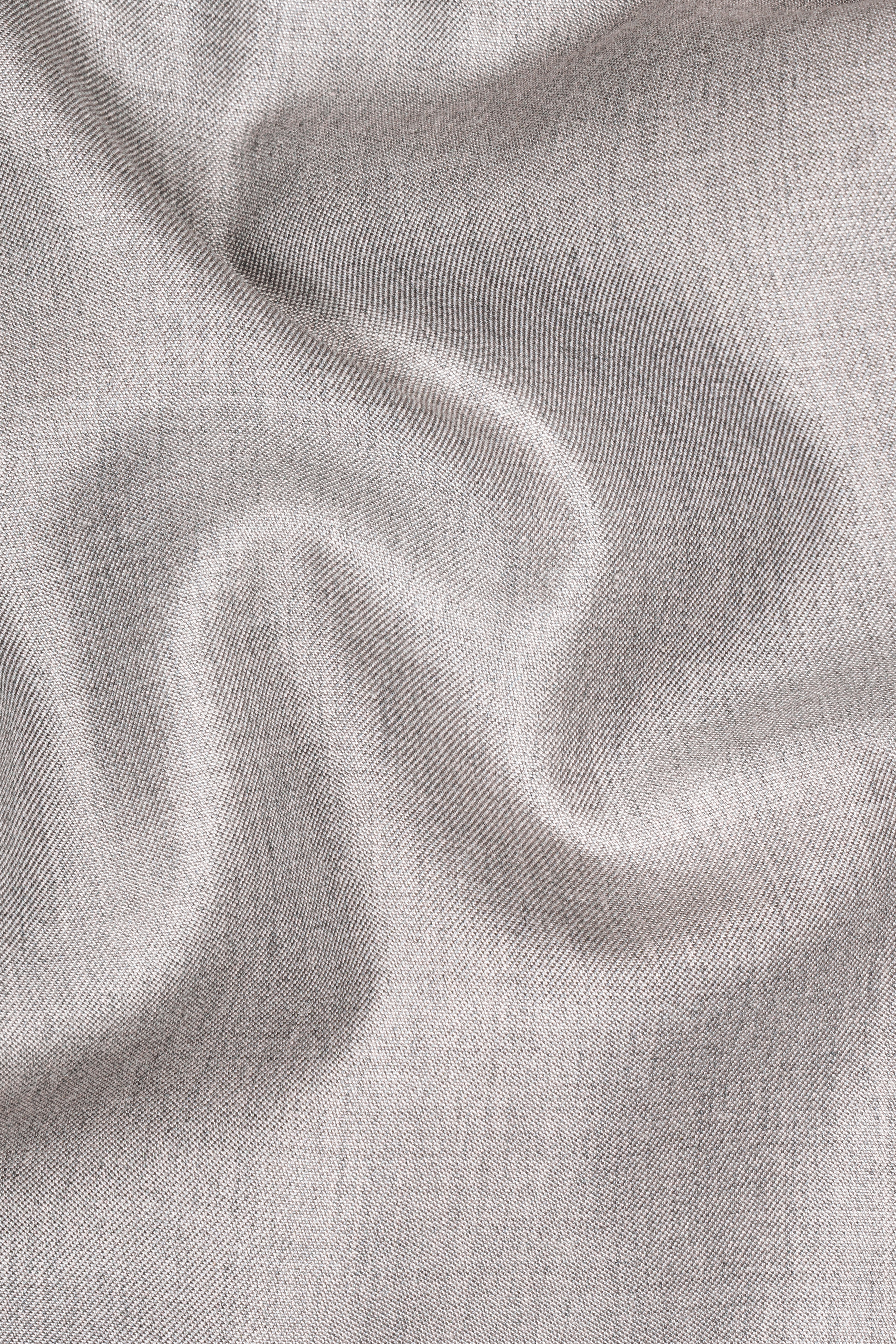 Martini Cream Textured Wool Rich Double Breasted Blazer
