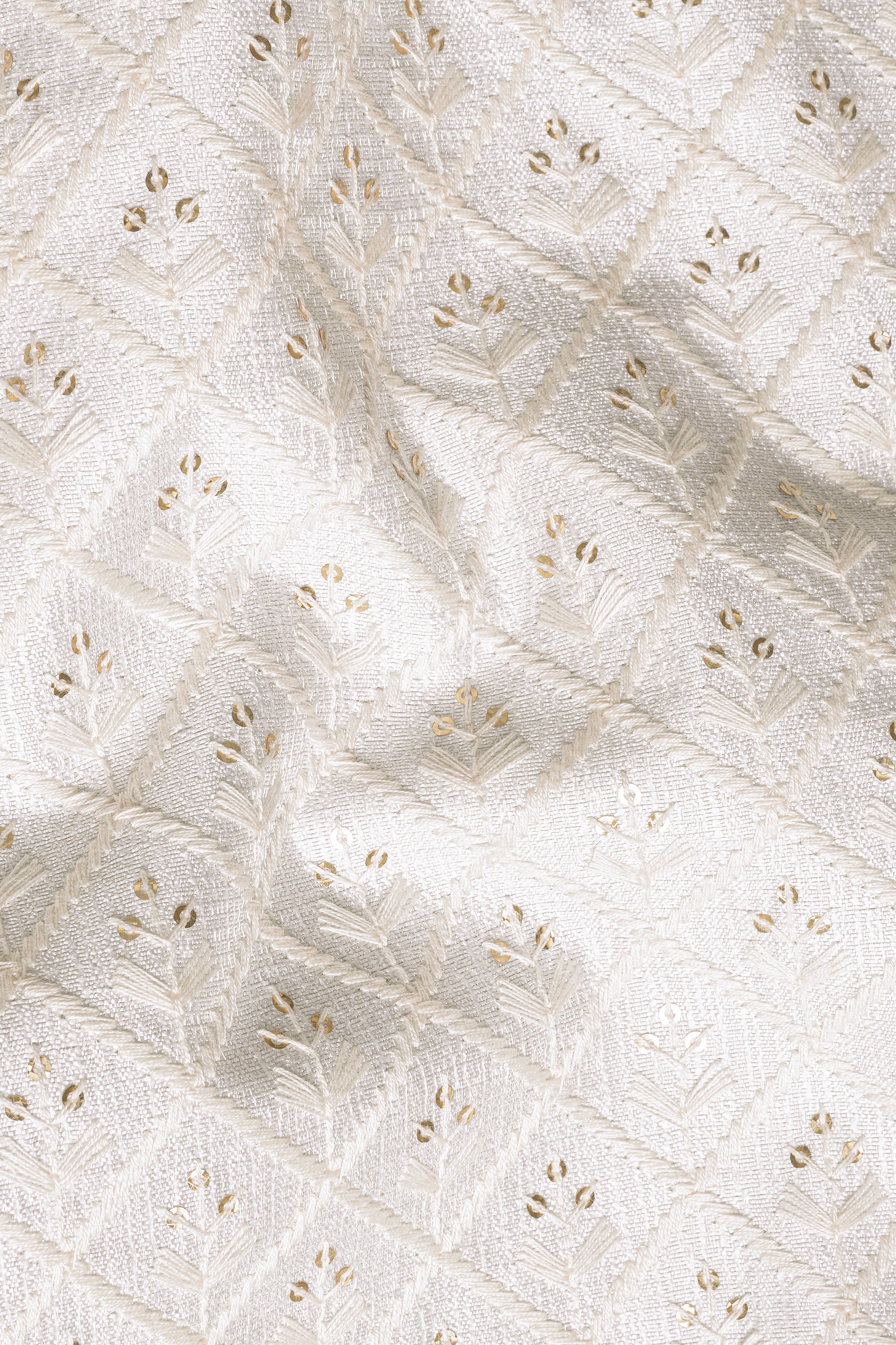 Bright White and Bone Beige Geometric Thread and Sequin Embroidered Tuxedo Blazer BL3684-BKL-36, BL3684-BKL-38, BL3684-BKL-40, BL3684-BKL-42, BL3684-BKL-44, BL3684-BKL-46, BL3684-BKL-48, BL3684-BKL-50, BL3684-BKL-52, BL3684-BKL-54, BL3684-BKL-56, BL3684-BKL-58, BL3684-BKL-60