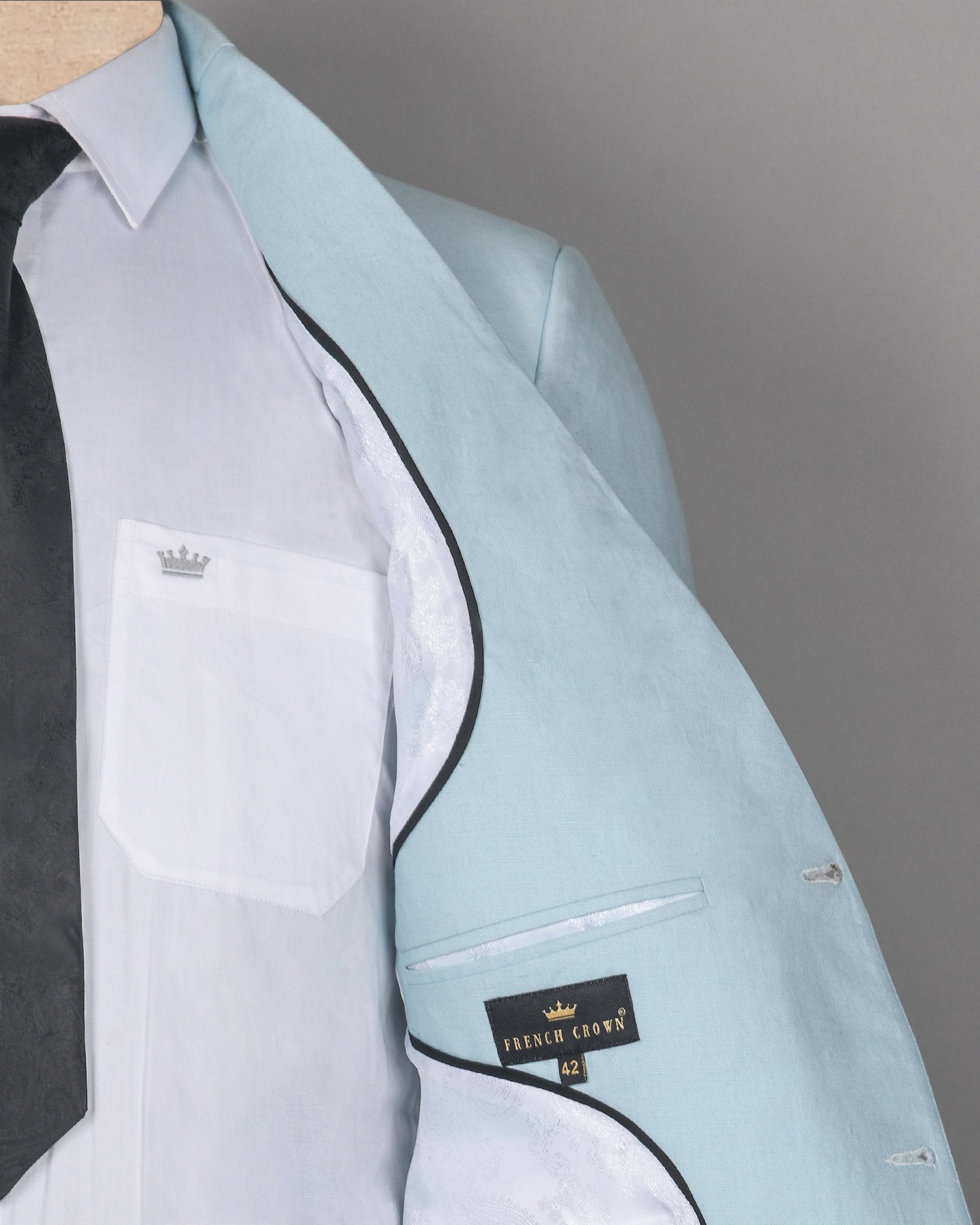 Sky Luxurious Linen Havana Performance Blazer