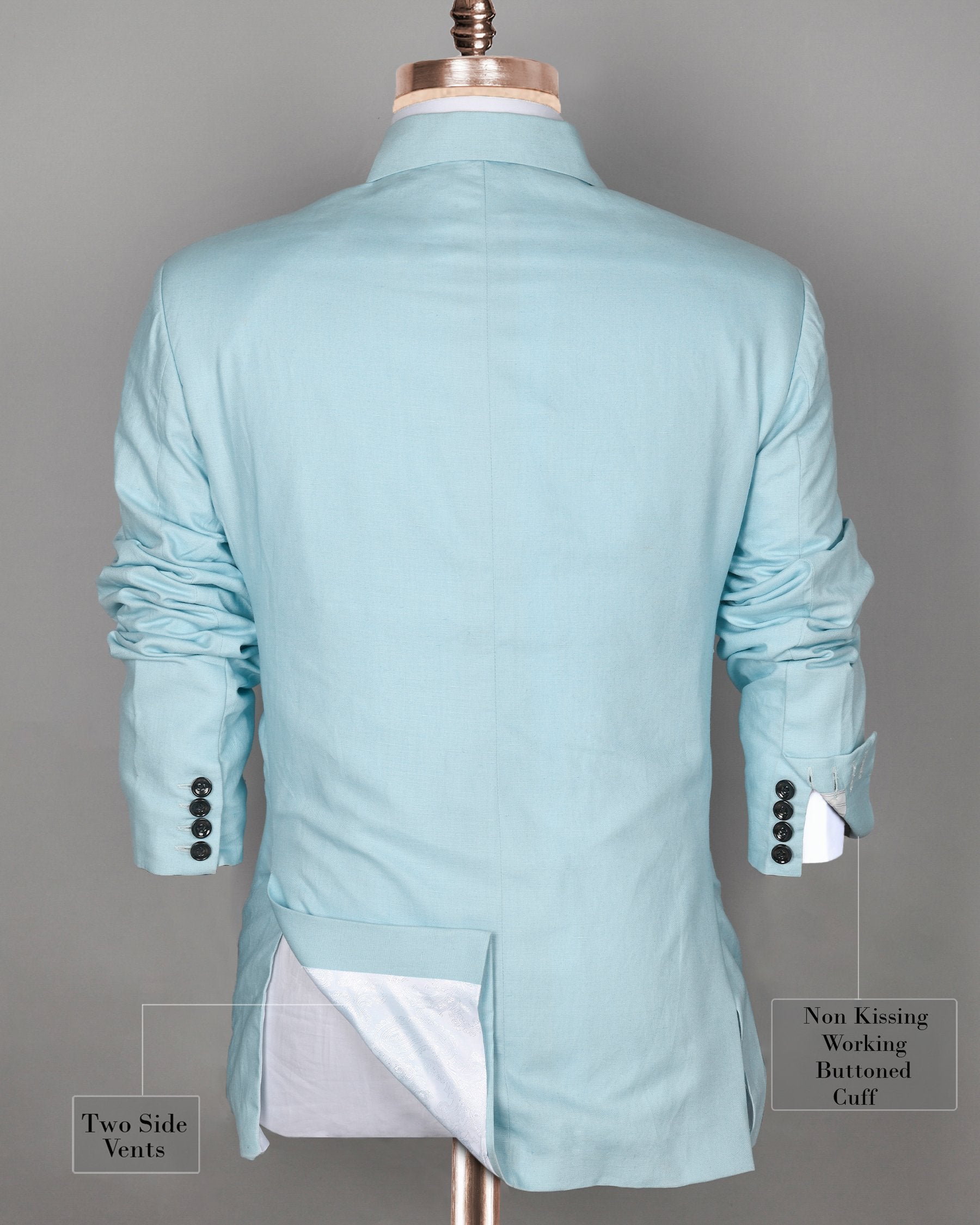 Sky Luxurious Linen Havana Performance Blazer