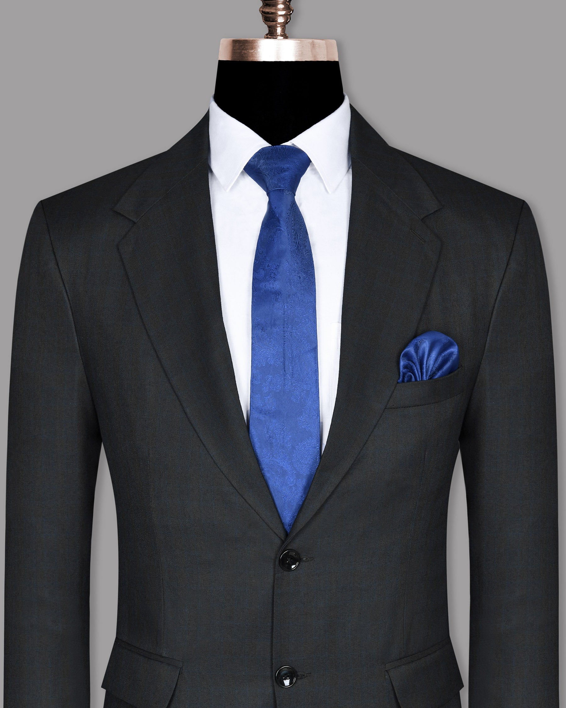 Charcoal Subtle windowpane Wool Blend Blazer BL600SB-56, BL600SB-52, BL600SB-54, BL600SB-58, BL600SB-42, BL600SB-36, BL600SB-38, BL600SB-40, BL600SB-44, BL600SB-46, BL600SB-48, BL600SB-50, BL600SB-60
