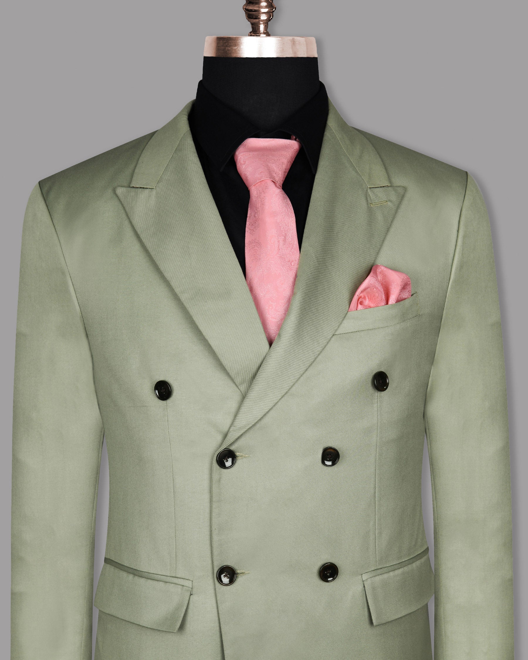Mint Wool Rich Double Breasted Blazer BL754DB-42, BL754DB-58, BL754DB-40, BL754DB-44, BL754DB-60, BL754DB-46, BL754DB-56, BL754DB-38, BL754DB-36, BL754DB-52, BL754DB-48, BL754DB-50, BL754DB-54