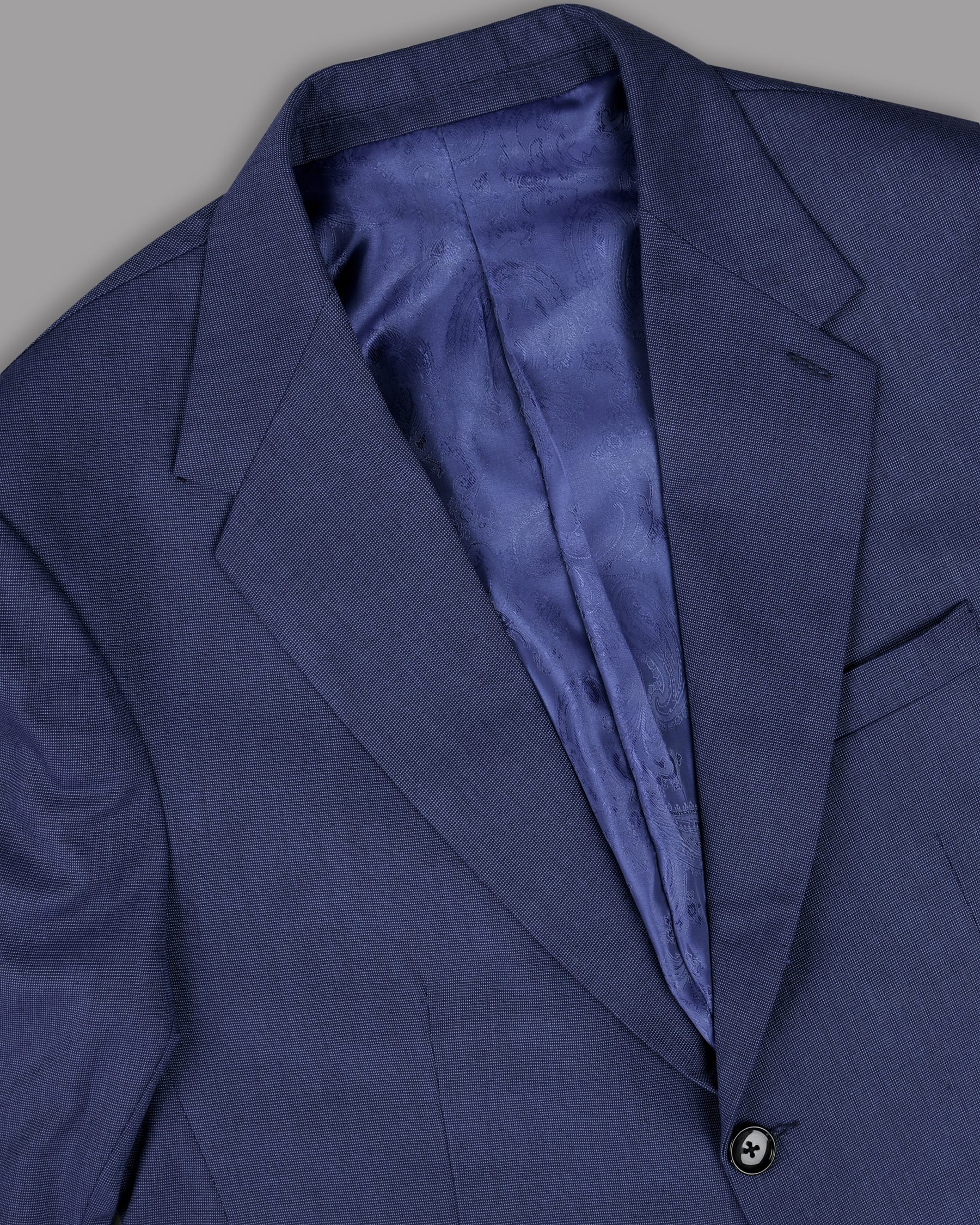 Lapis Blue Wool Blend Blazer