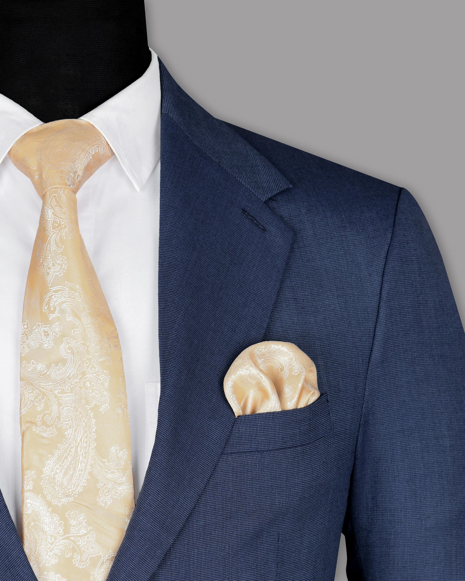 Lapis Blue Wool Blend Blazer