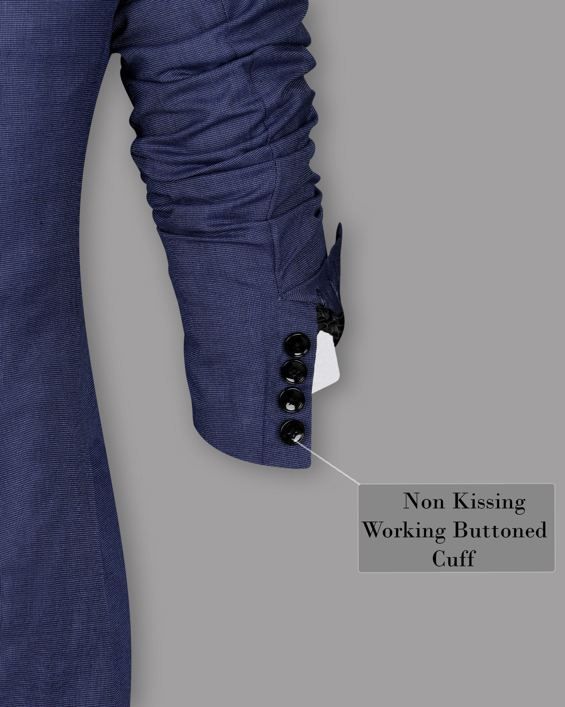 Lapis Blue Wool Blend Blazer