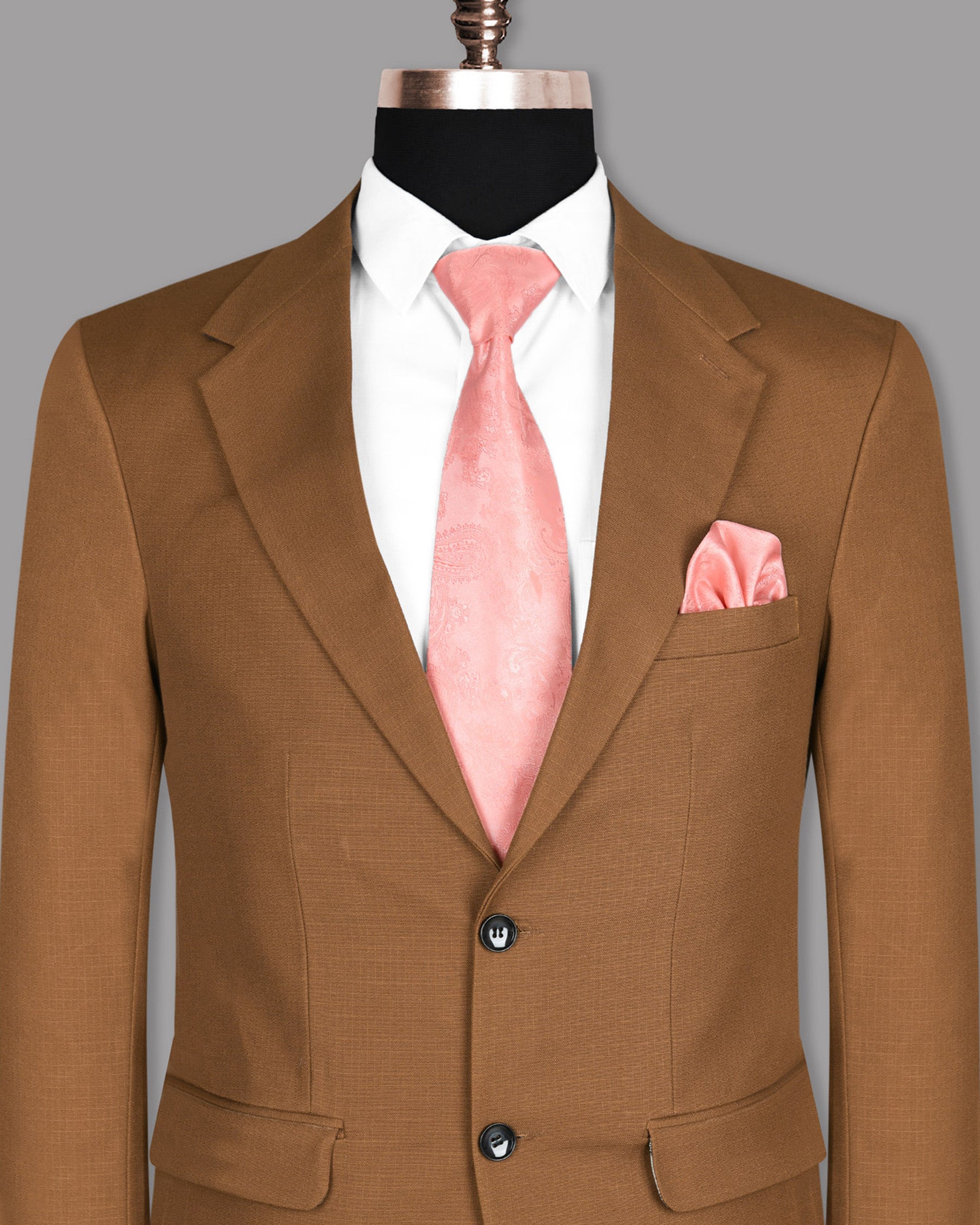 Tawny Khaki subtle Windowpane Textured Premium Cotton Rich Blazer BL924-SB-50, BL924-SB-42, BL924-SB-36, BL924-SB-38, BL924-SB-40, BL924-SB-46, BL924-SB-48, BL924-SB-52, BL924-SB-54, BL924-SB-56, BL924-SB-58, BL924-SB-60, BL924-SB-44