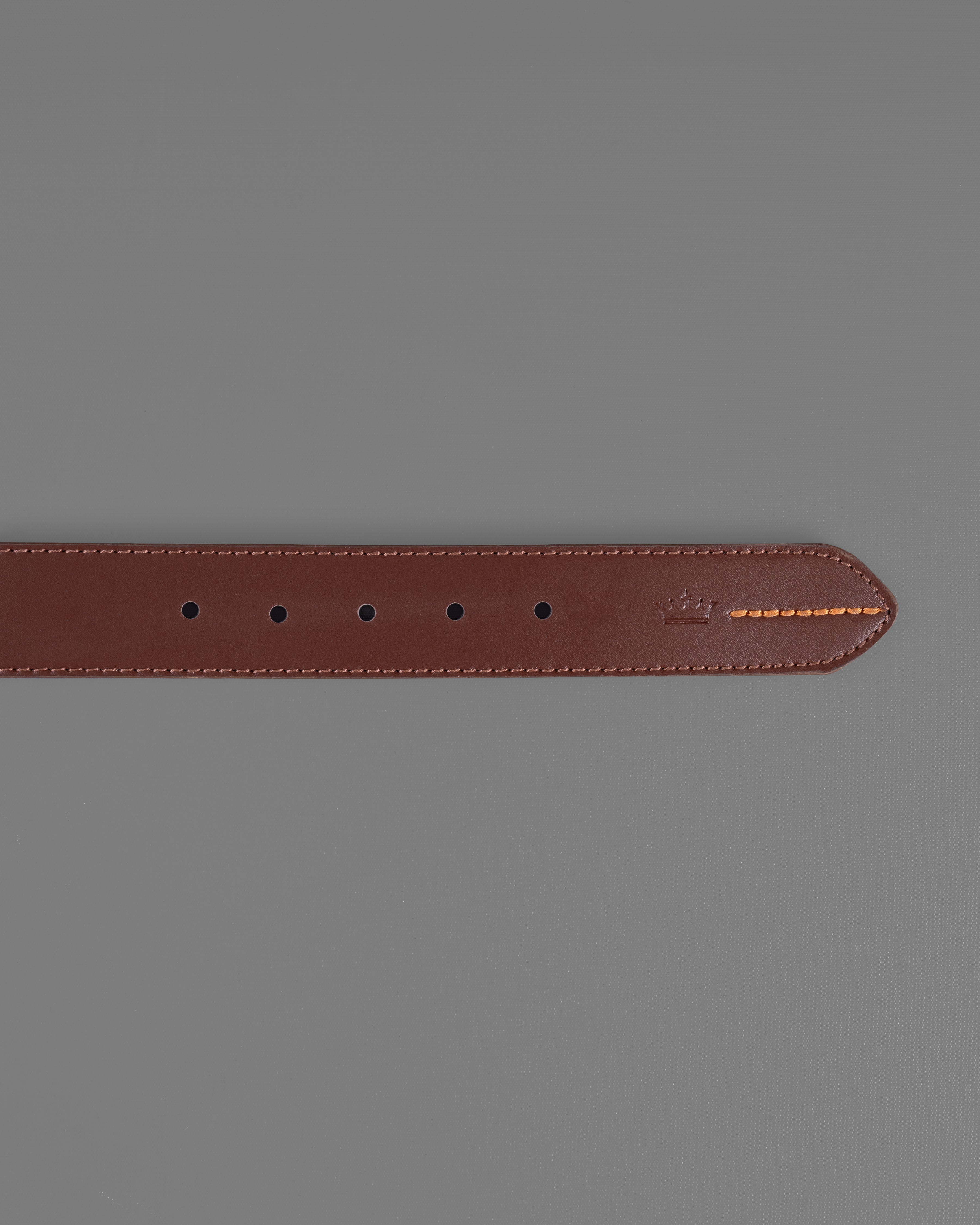 Tan Brown with Metallic Buckle Leather Free Lightweight Handcrafted Belt BT107-28, BT107-30, BT107-32, BT107-34, BT107-36, BT107-38