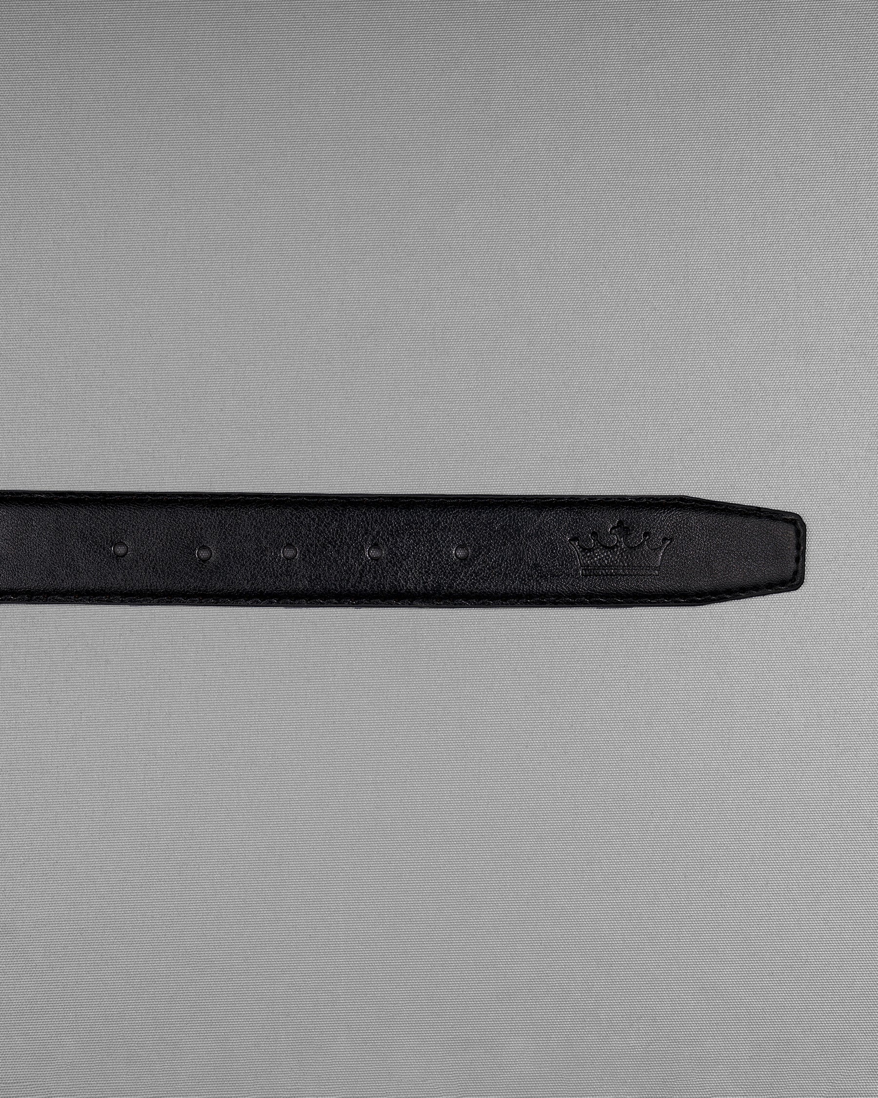 Matt Grey Oval buckled Reversible jade Black and Brown Slight Textured Vegan Leather Handcrafted Belt BT025-28, BT025-30, BT025-32, BT025-34, BT025-36, BT025-38