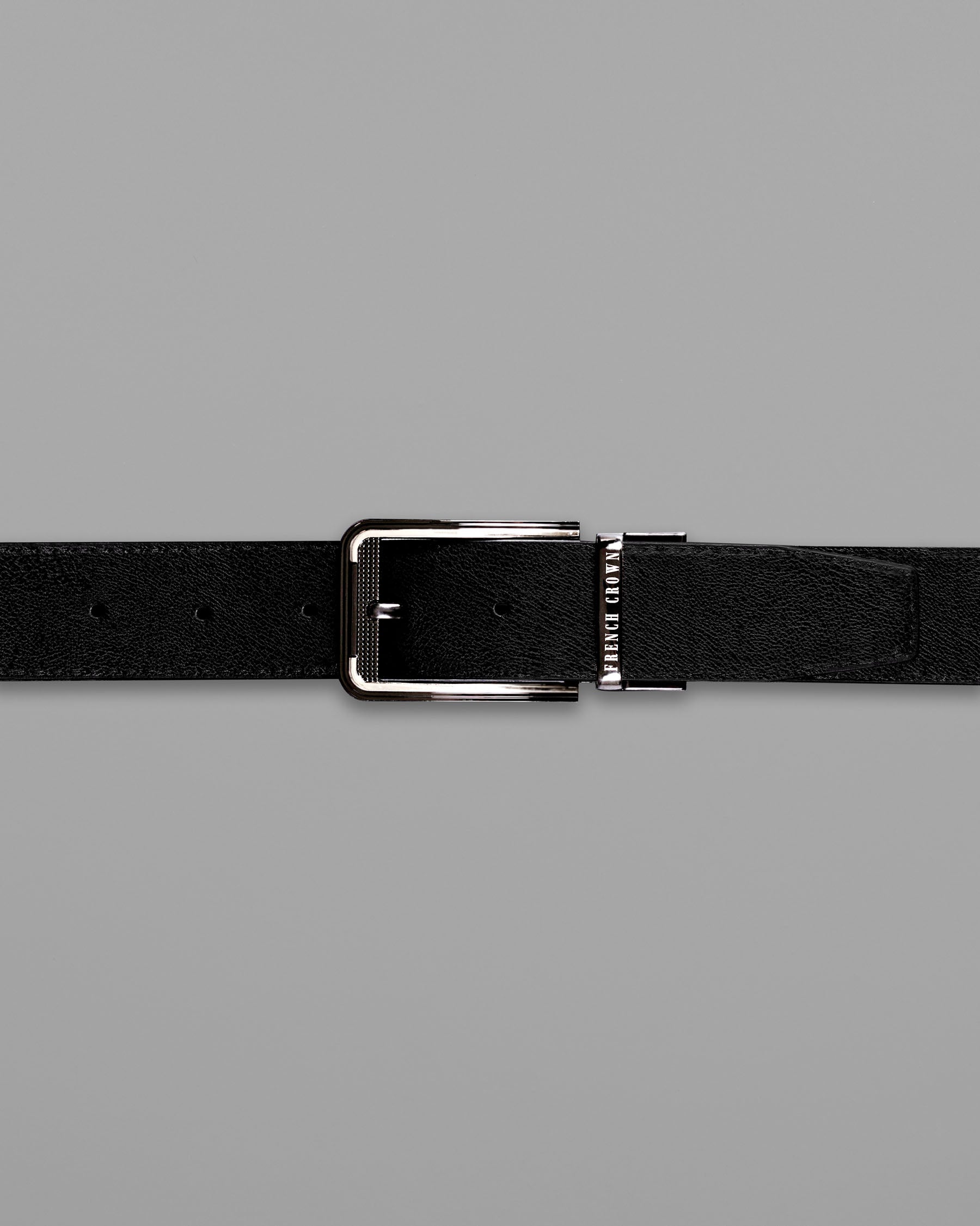 Glossy grey with Silver Buckle Reversible jade Black and Brown Vegan Leather Handcrafted Belt BT032-28, BT032-30, BT032-32, BT032-34, BT032-36, BT032-38
