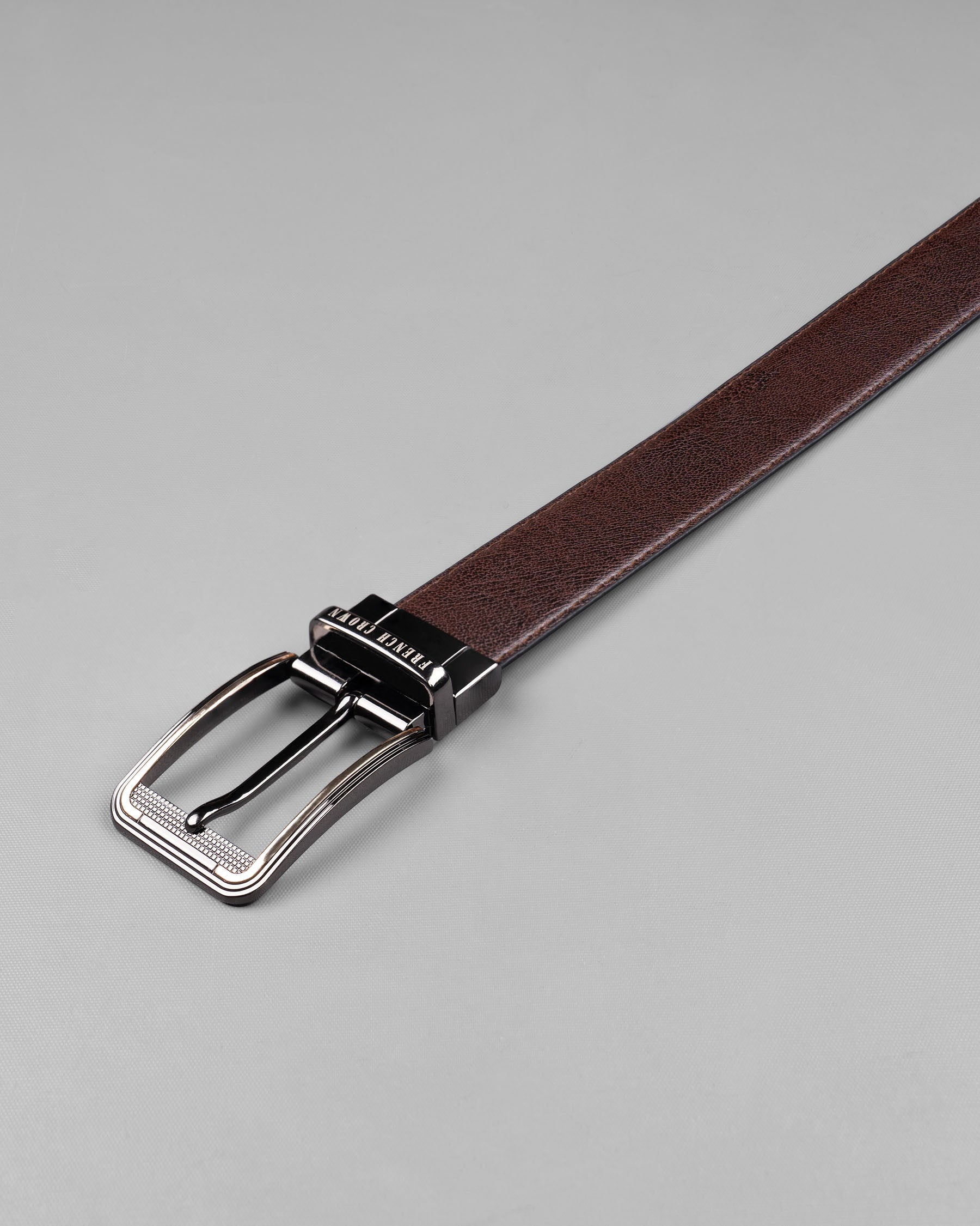 Glossy grey with Silver Buckle Reversible jade Black and Brown Vegan Leather Handcrafted Belt BT032-28, BT032-30, BT032-32, BT032-34, BT032-36, BT032-38BT032-32, BT032-34, BT032-36, BT032-38