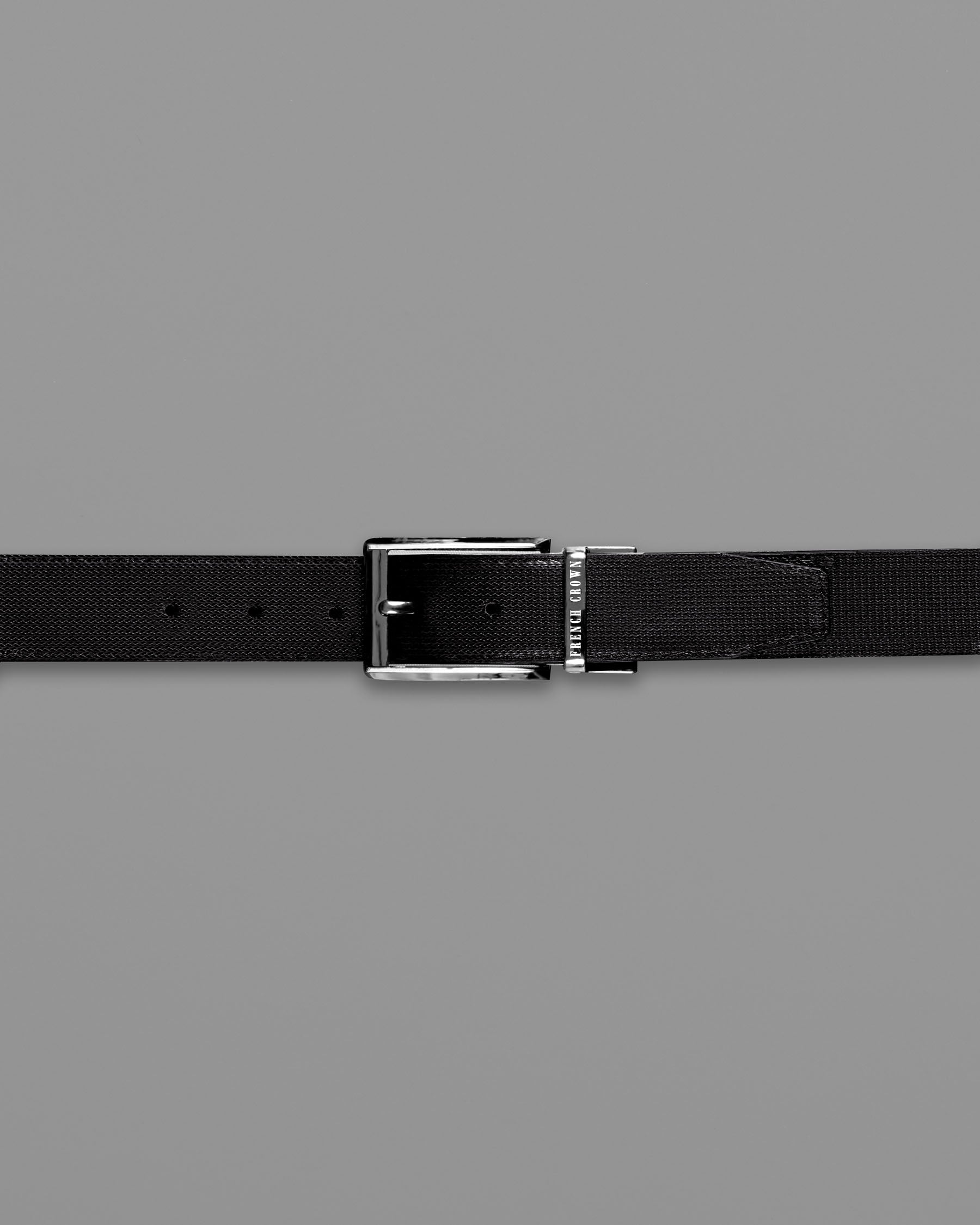 Glossy Grey with Golden buckled Reversible Black and Brown Vegan Leather Handcrafted Belt BT045-28, BT045-30, BT045-32, BT045-34, BT045-36, BT045-38