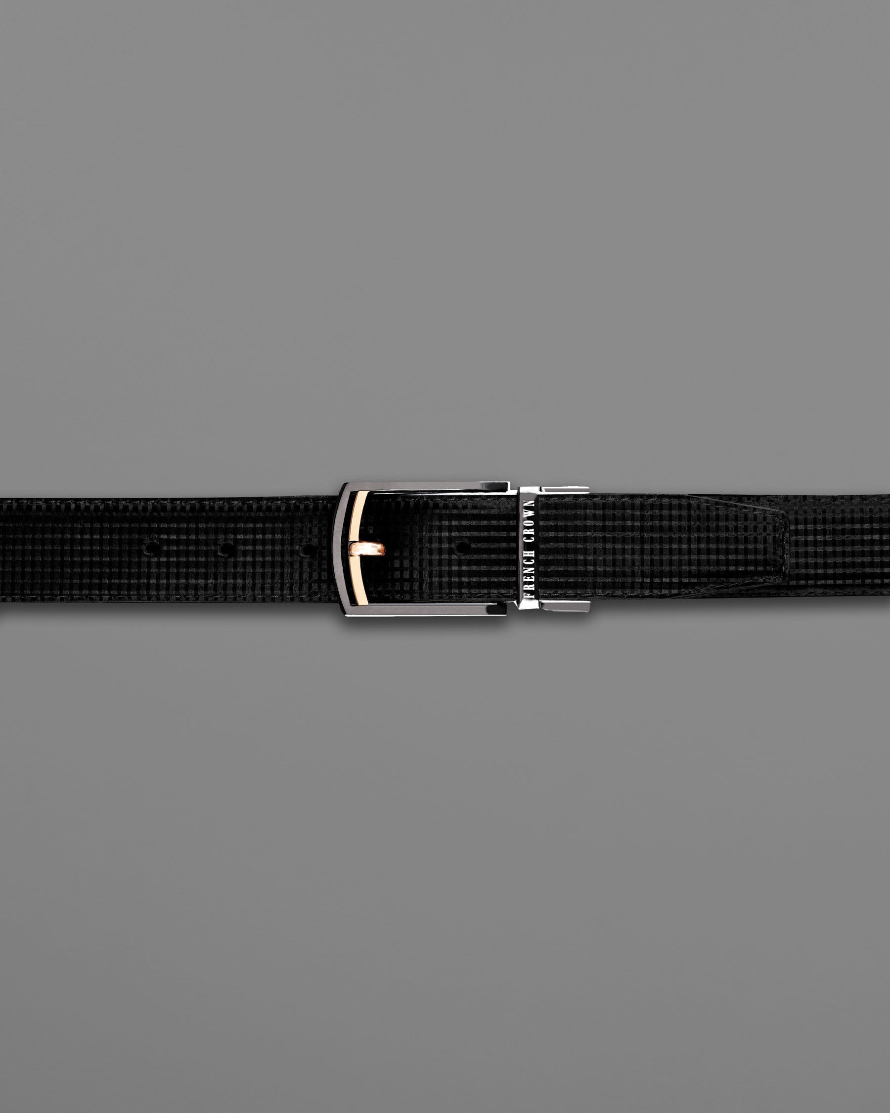 Glossy Grey with golden buckled Reversible jade Black and Brown Vegan Leather Handcrafted Belt BT051-28, BT051-30, BT051-32, BT051-34, BT051-36, BT051-38