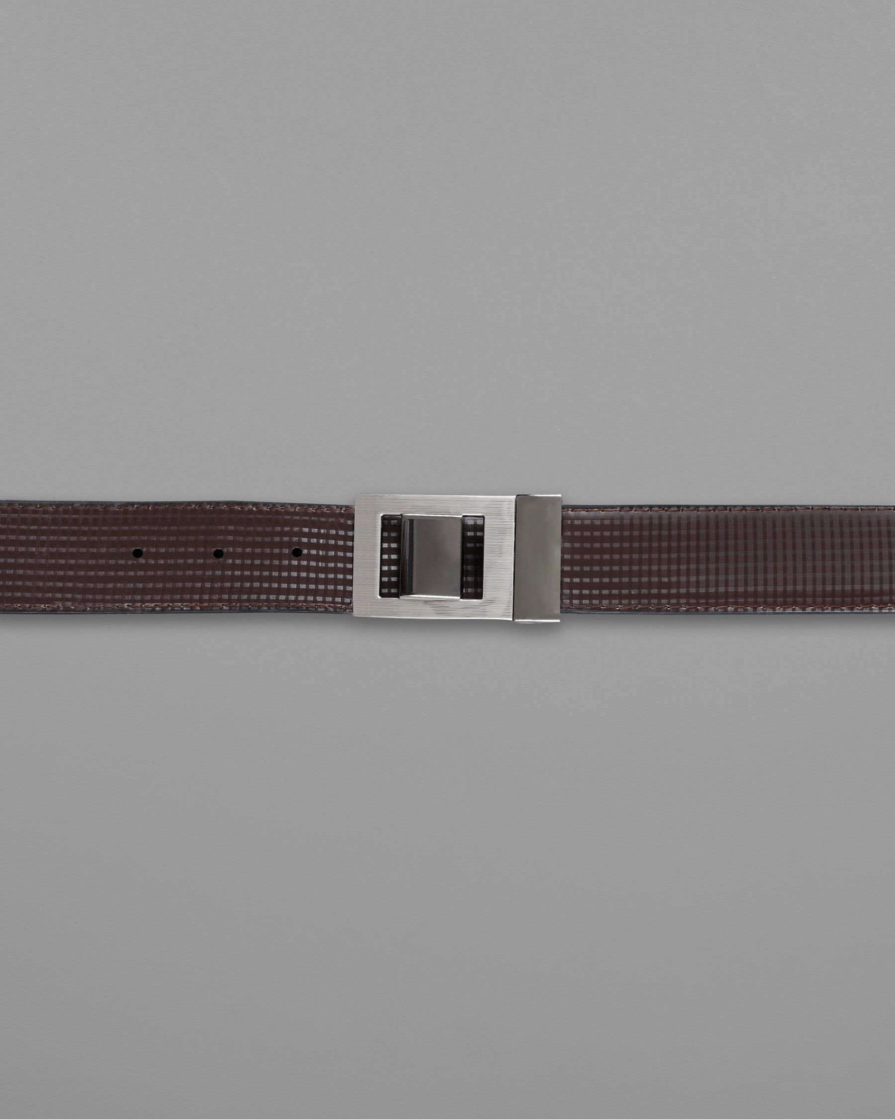 Silver Box Buckle with Shiny Black Design Jade Black and Brown Leather Free Handcrafted Reversible Belt BT062-28, BT062-30, BT062-32, BT062-34, BT062-36, BT062-38