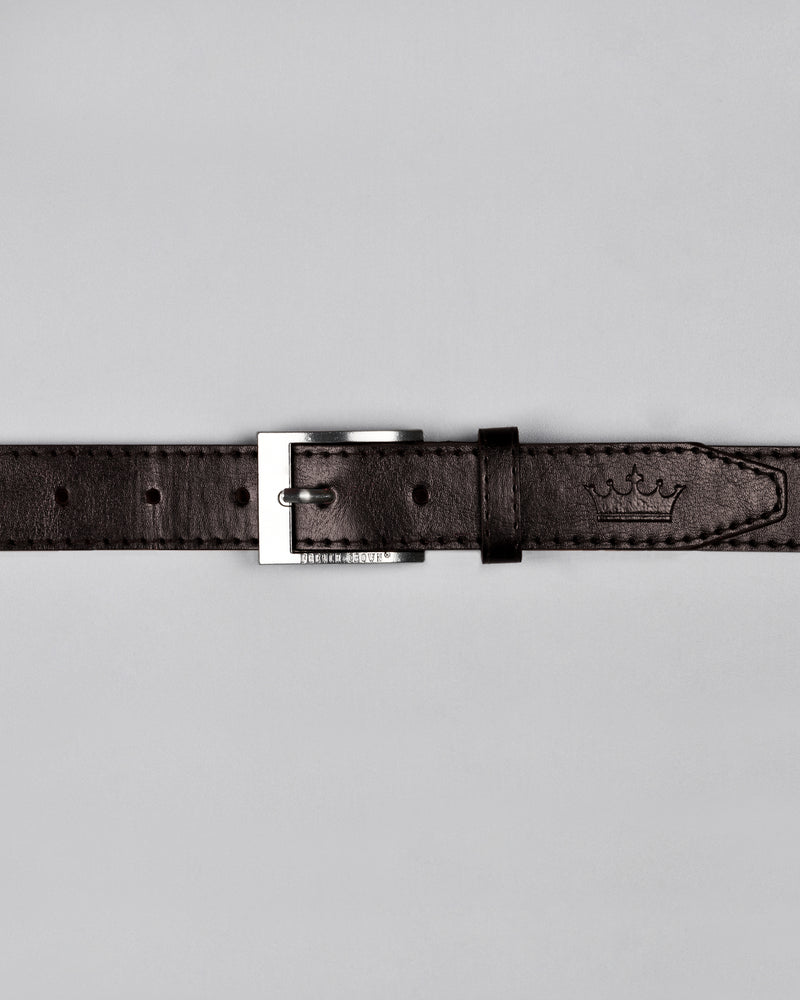 Dark Brown Vegan Leather Lightweight Belt BT02-28, BT02-34, BT02-36, BT02-32, BT02-30, BT02-38
