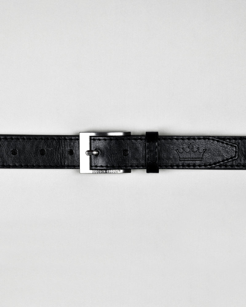 Jade Black Vegan Leather Lightweight Belt BT03-32, BT03-34, BT03-36, BT03-38, BT03-28, BT03-30