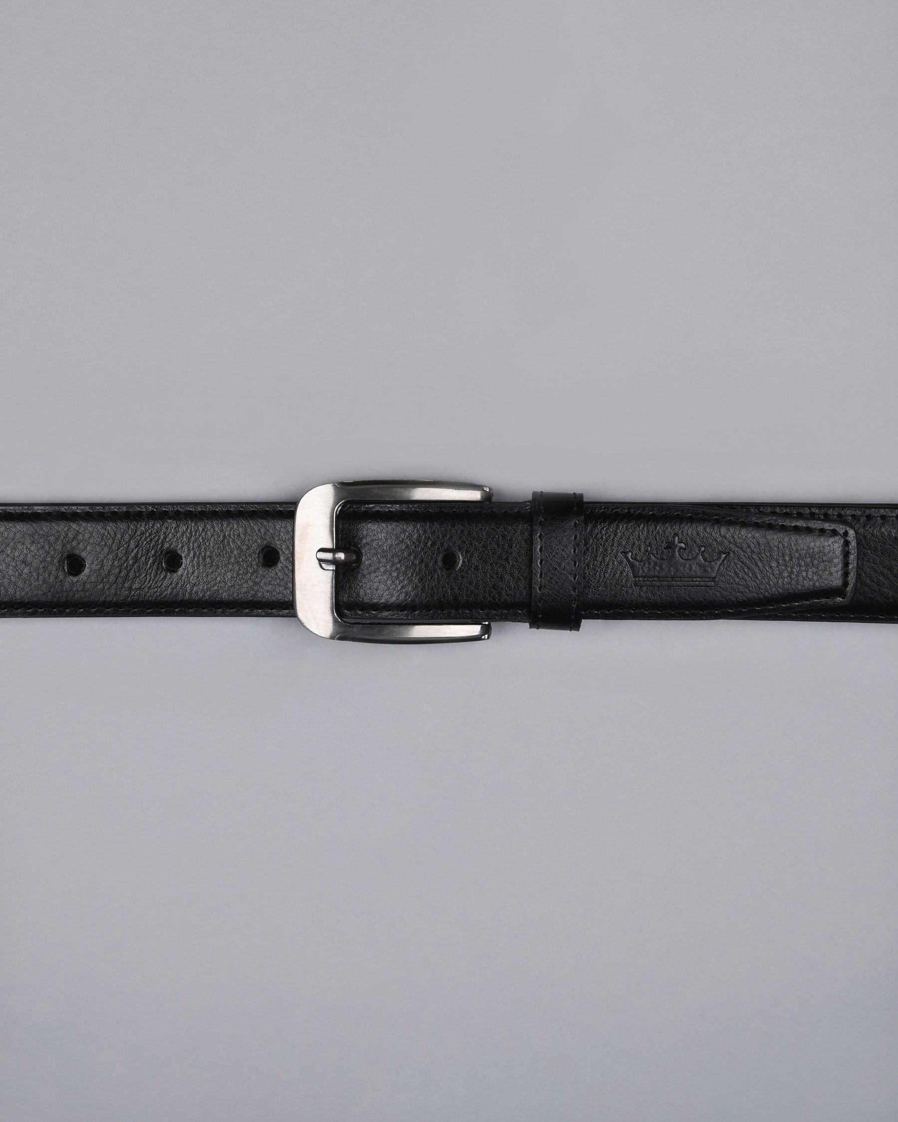 Jade Black Subtle Textured Vegan Leather Handcrafted Belt BT05-28, BT05-30, BT05-32, BT05-34, BT05-36, BT05-38