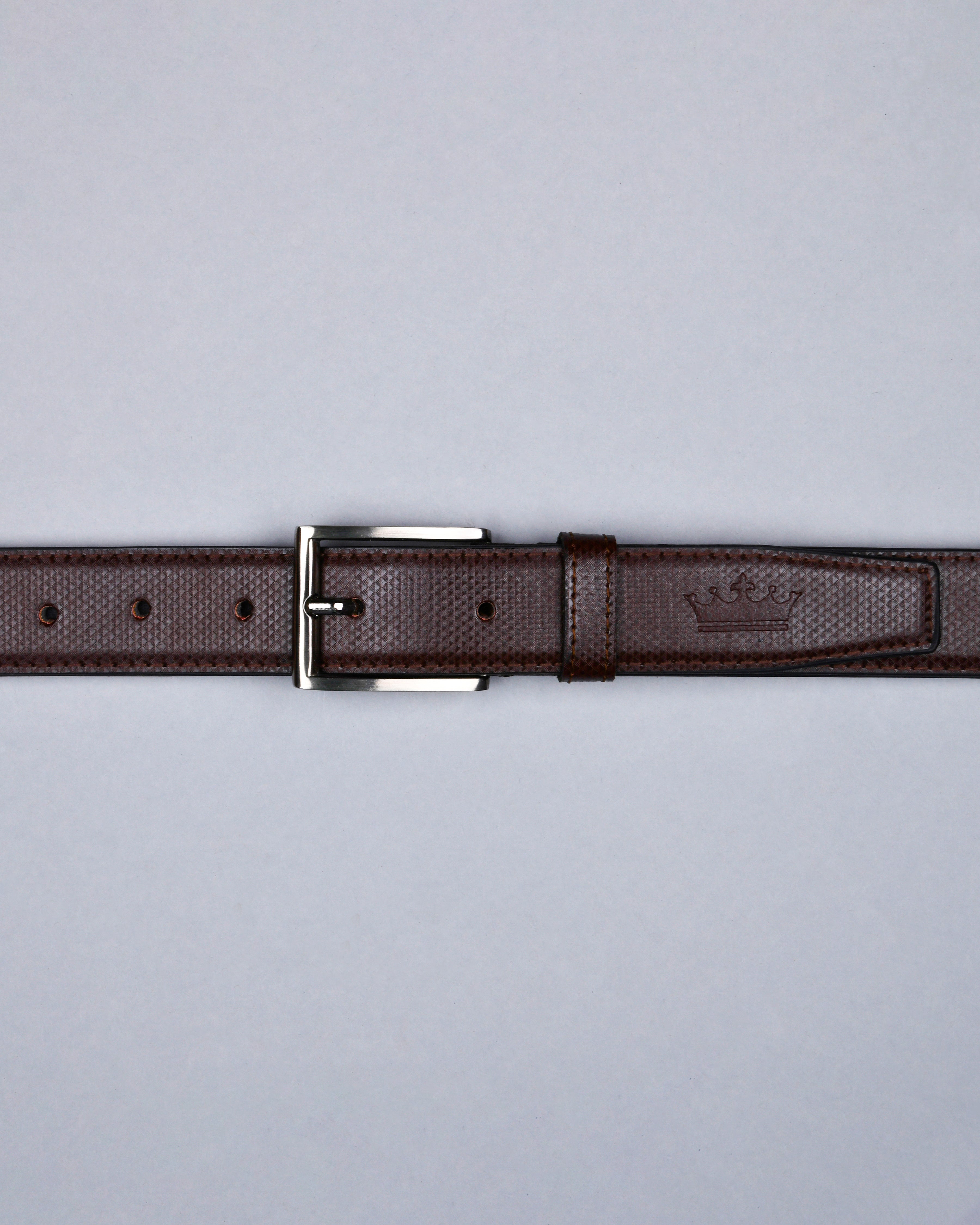 Tan Triangle Textured Vegan Leather Handcrafted Belt BT11-30, BT11-34, BT11-28, BT11-32, BT11-38, BT11-36